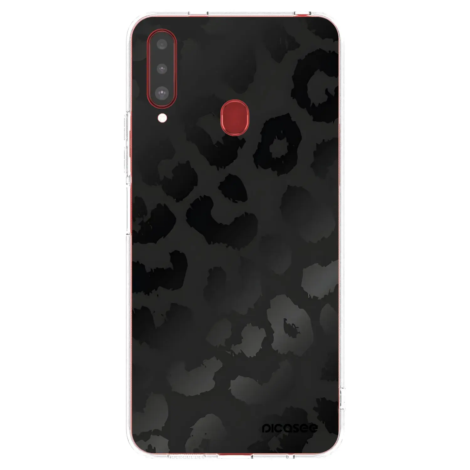 Silikonový průhledný obal pro Samsung Galaxy A20s - Midnight Leopard