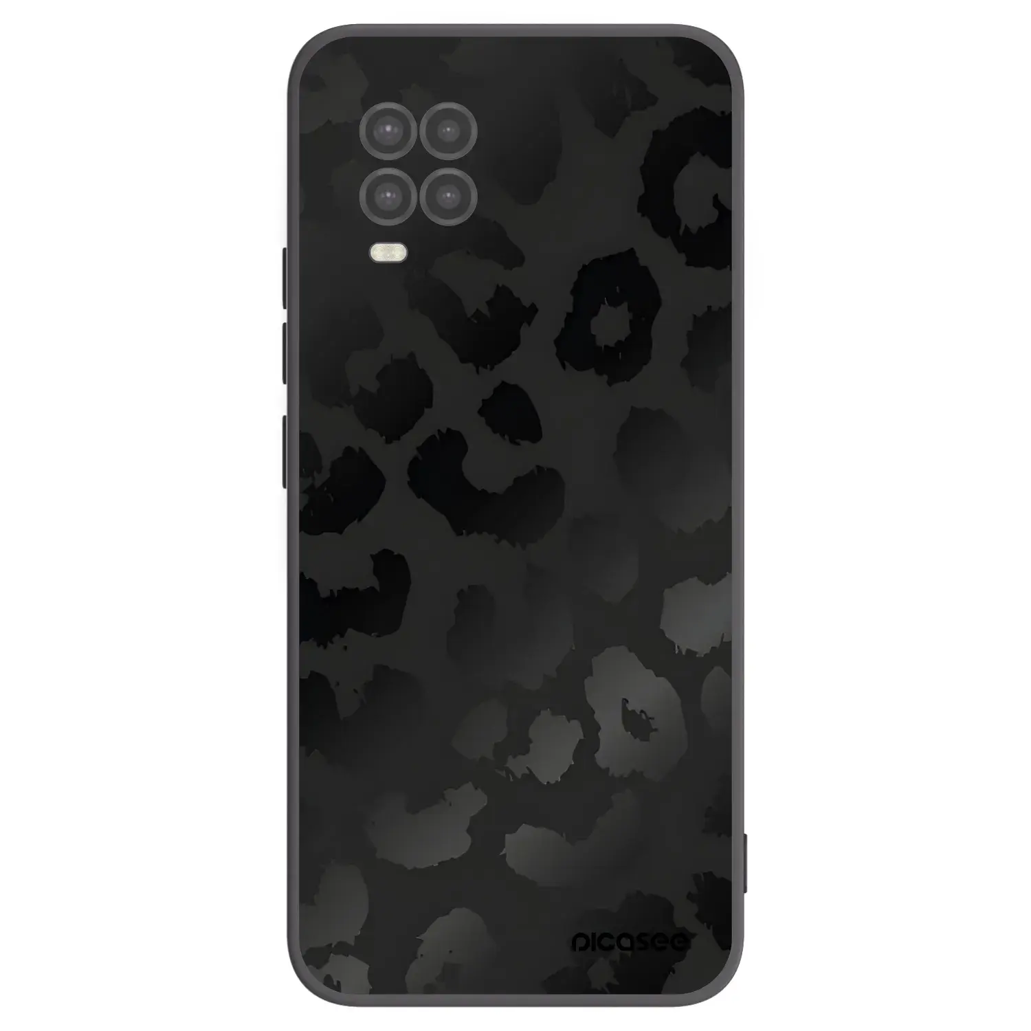 Silikonový černý obal pro Xiaomi Mi 10 Lite - Midnight Leopard