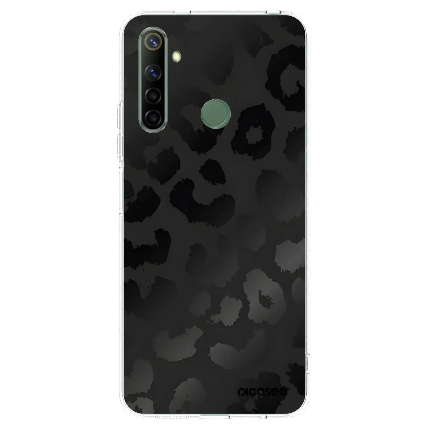 Silikonový průhledný obal pro Realme 6i - Midnight Leopard