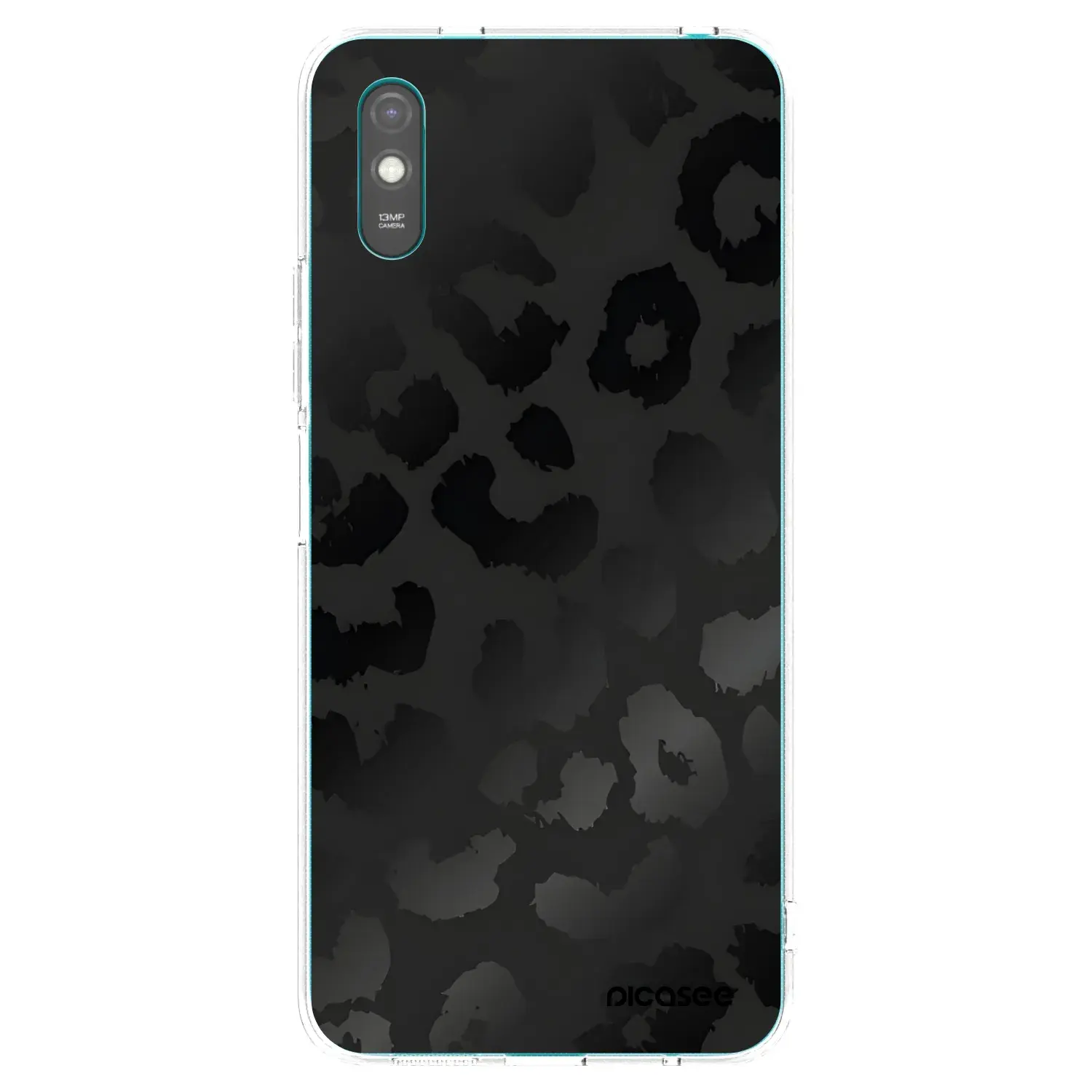 Silikonový průhledný obal pro Xiaomi Redmi 9AT - Midnight Leopard