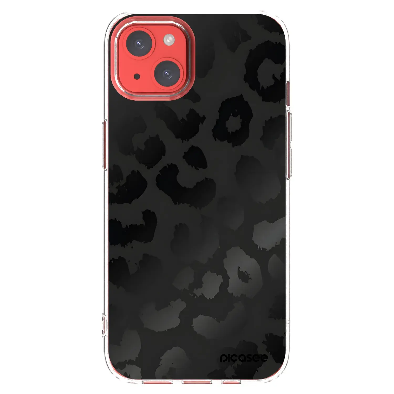 Silikonový průhledný obal pro Apple iPhone 13 - Midnight Leopard