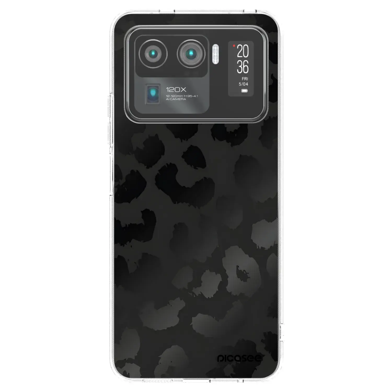 Silikonový průhledný obal pro Xiaomi Mi 11 Ultra - Midnight Leopard