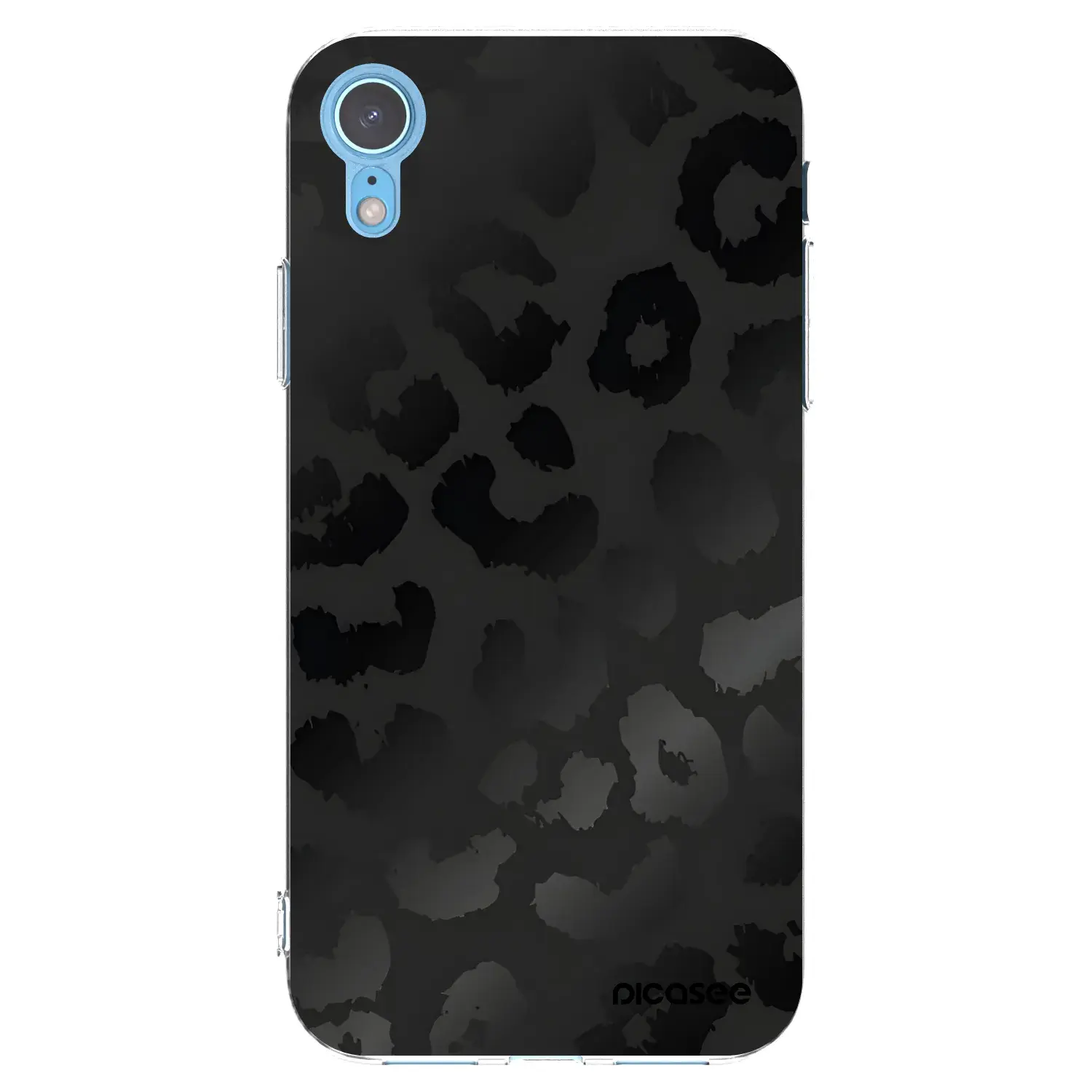 Silikonový průhledný obal pro Apple iPhone XR - Midnight Leopard