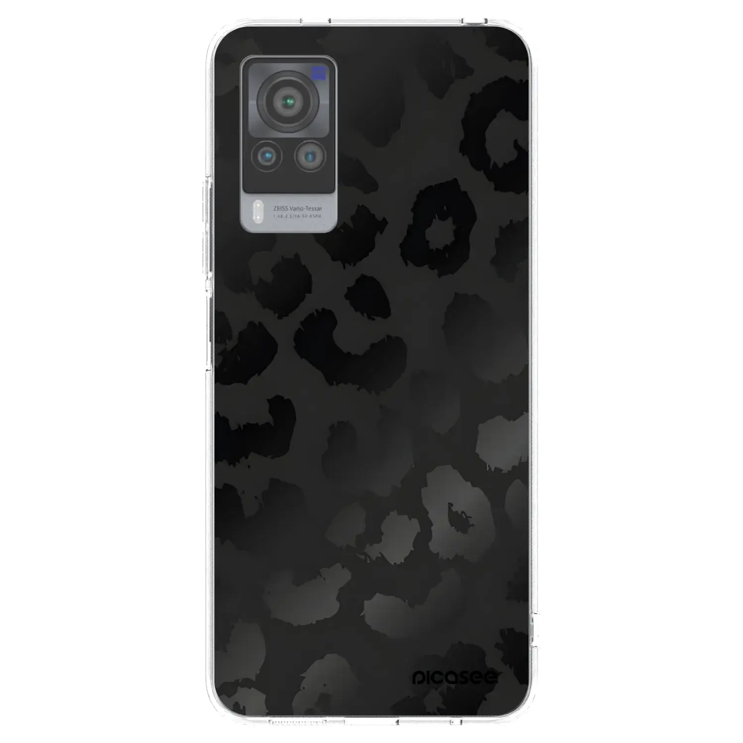 Silikonový průhledný obal pro Vivo X60 Pro 5G - Midnight Leopard