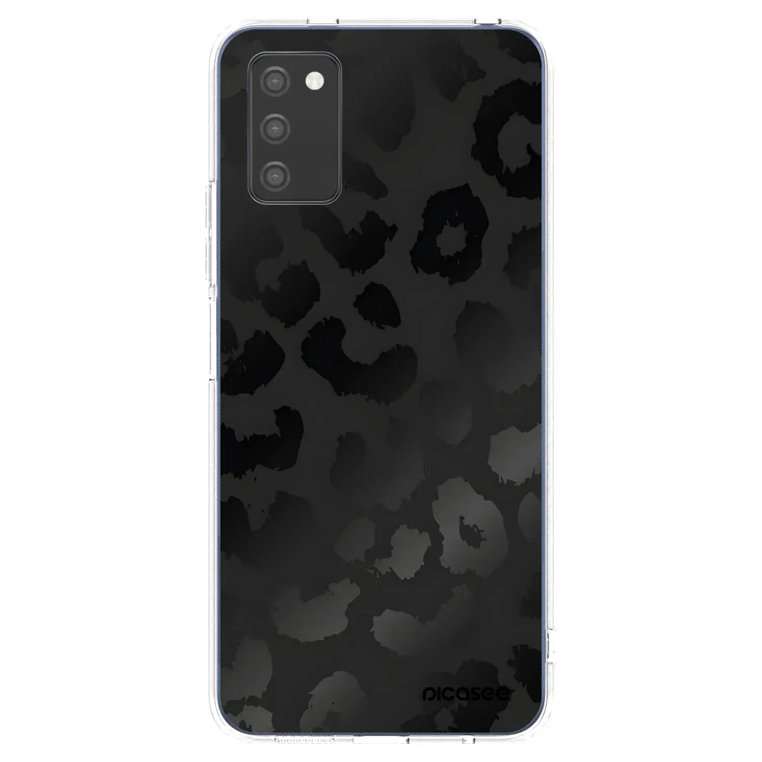 Silikonový průhledný obal pro Samsung Galaxy A03s A037G - Midnight Leopard