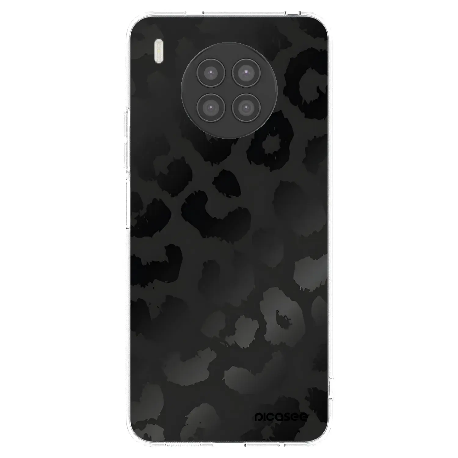 Silikonový průhledný obal pro Huawei Nova 8i - Midnight Leopard