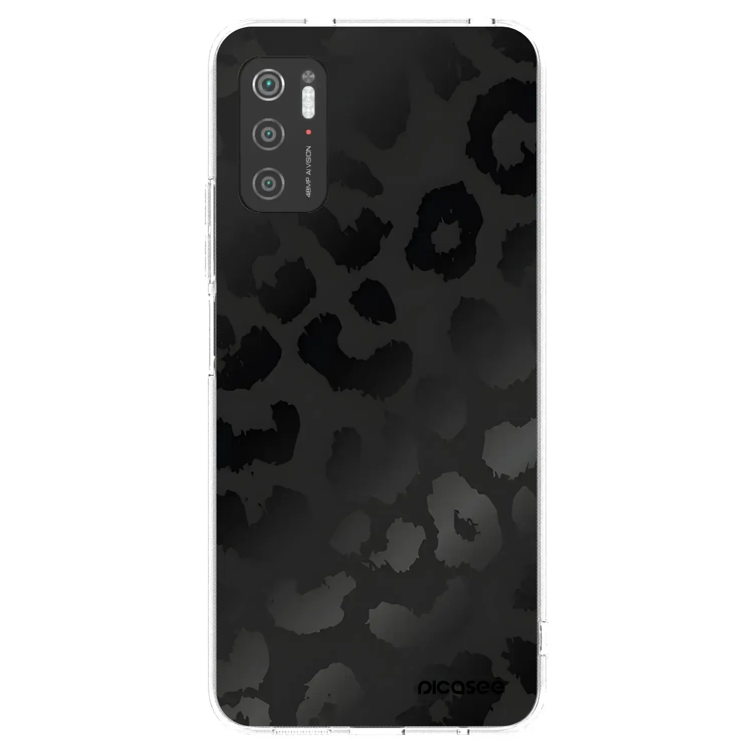 Silikonový průhledný obal pro Xiaomi Poco M3 Pro 5G - Midnight Leopard