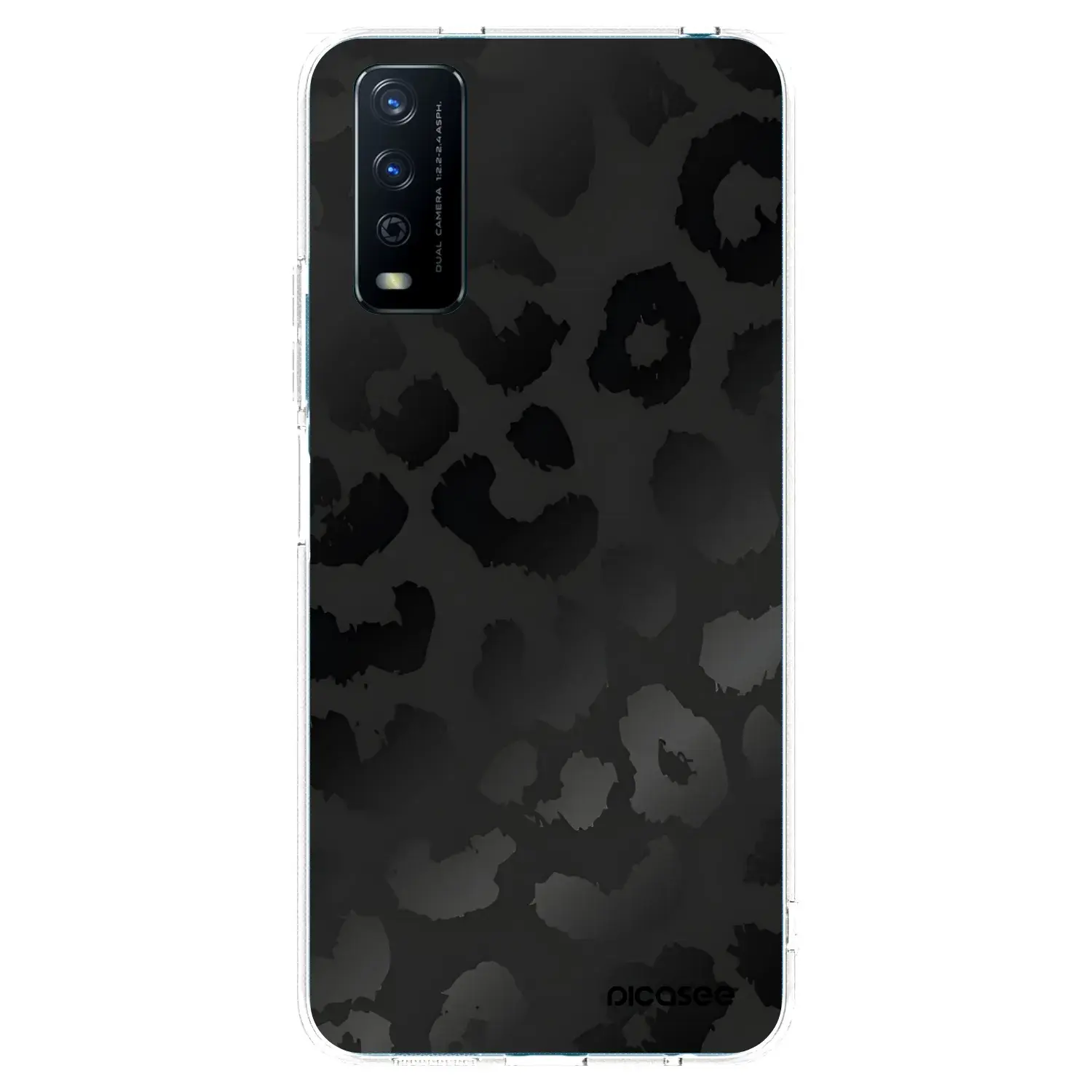 Silikonový průhledný obal pro Vivo Y11s - Midnight Leopard