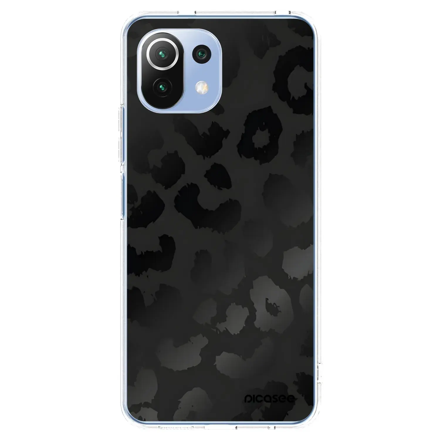 Silikonový průhledný obal pro Xiaomi 11 Lite 5G NE - Midnight Leopard