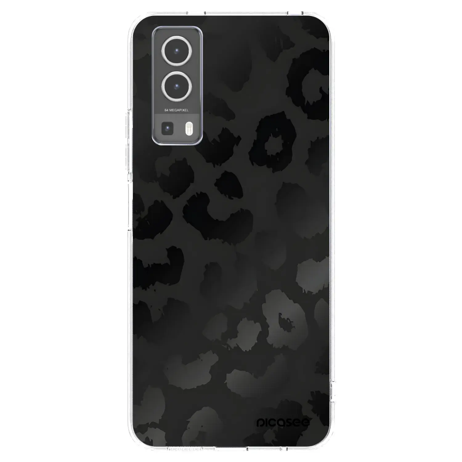 Silikonový průhledný obal pro Vivo Y72 5G - Midnight Leopard