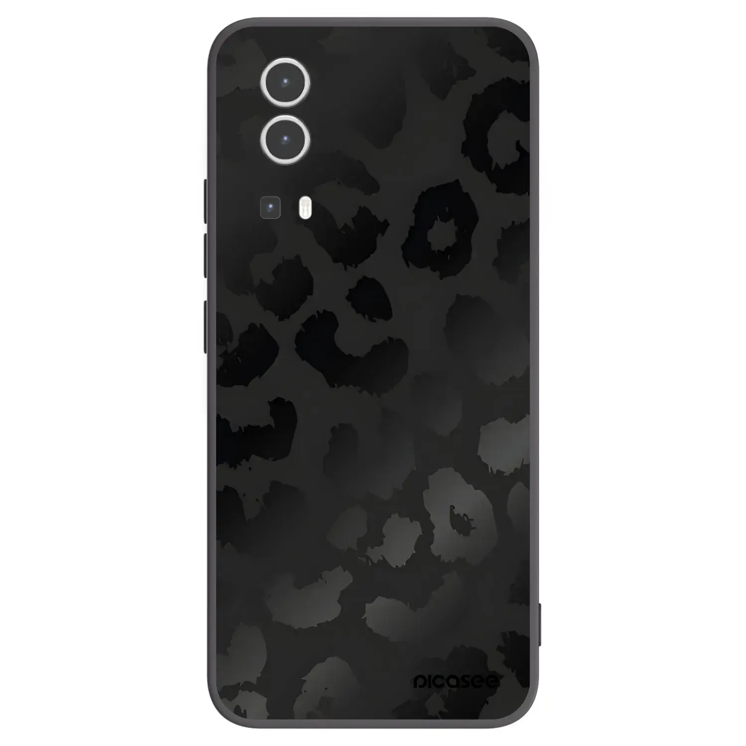Silikonový černý obal pro Vivo Y72 5G - Midnight Leopard