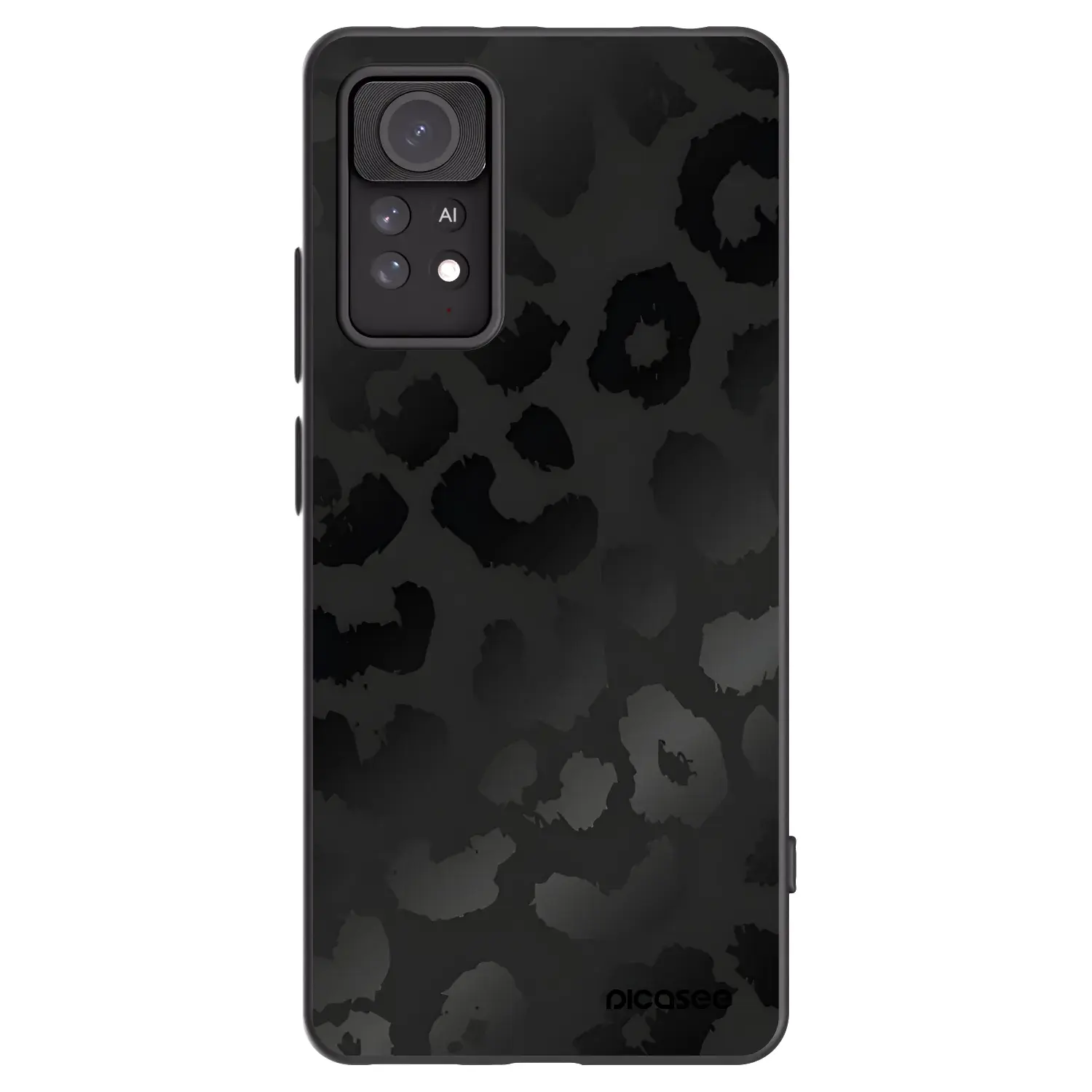 Silikonový černý obal pro Xiaomi Redmi Note 11 Pro - Midnight Leopard