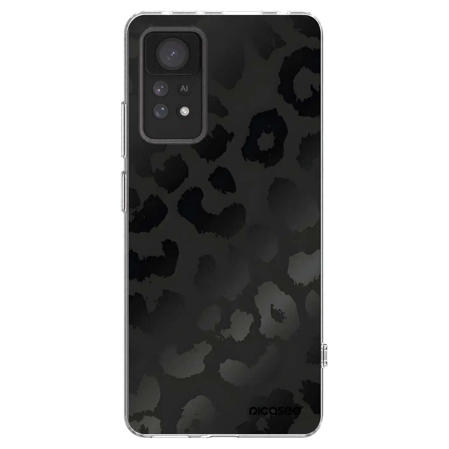 Silikonový průhledný obal pro Xiaomi Redmi Note 11 Pro 5G - Midnight Leopard