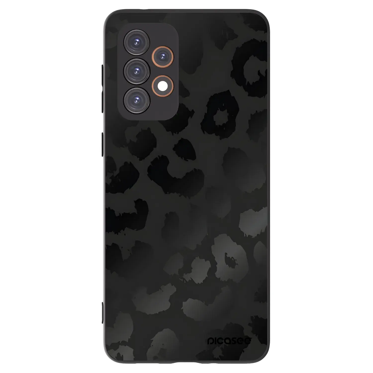 Silikonový černý obal pro Samsung Galaxy A33 5G A336 - Midnight Leopard
