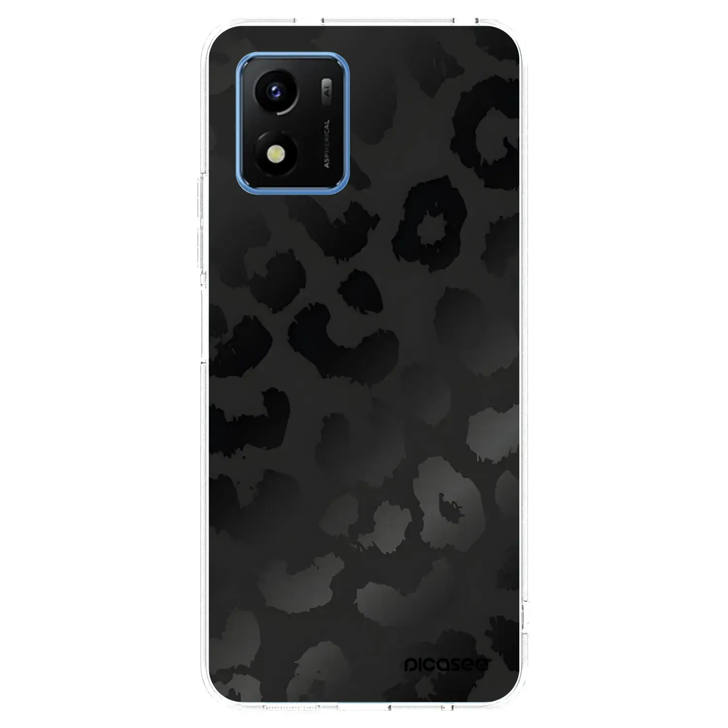 Silikonový průhledný obal pro Vivo Y01 - Midnight Leopard