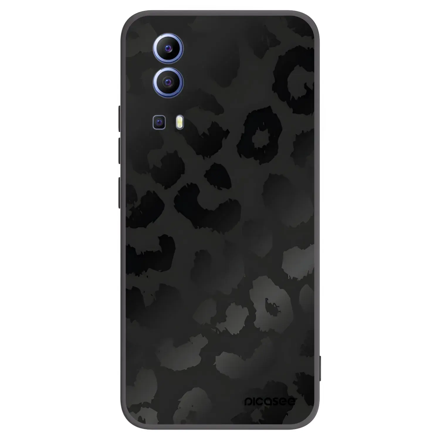 Silikonový černý obal pro Vivo Y52 5G - Midnight Leopard