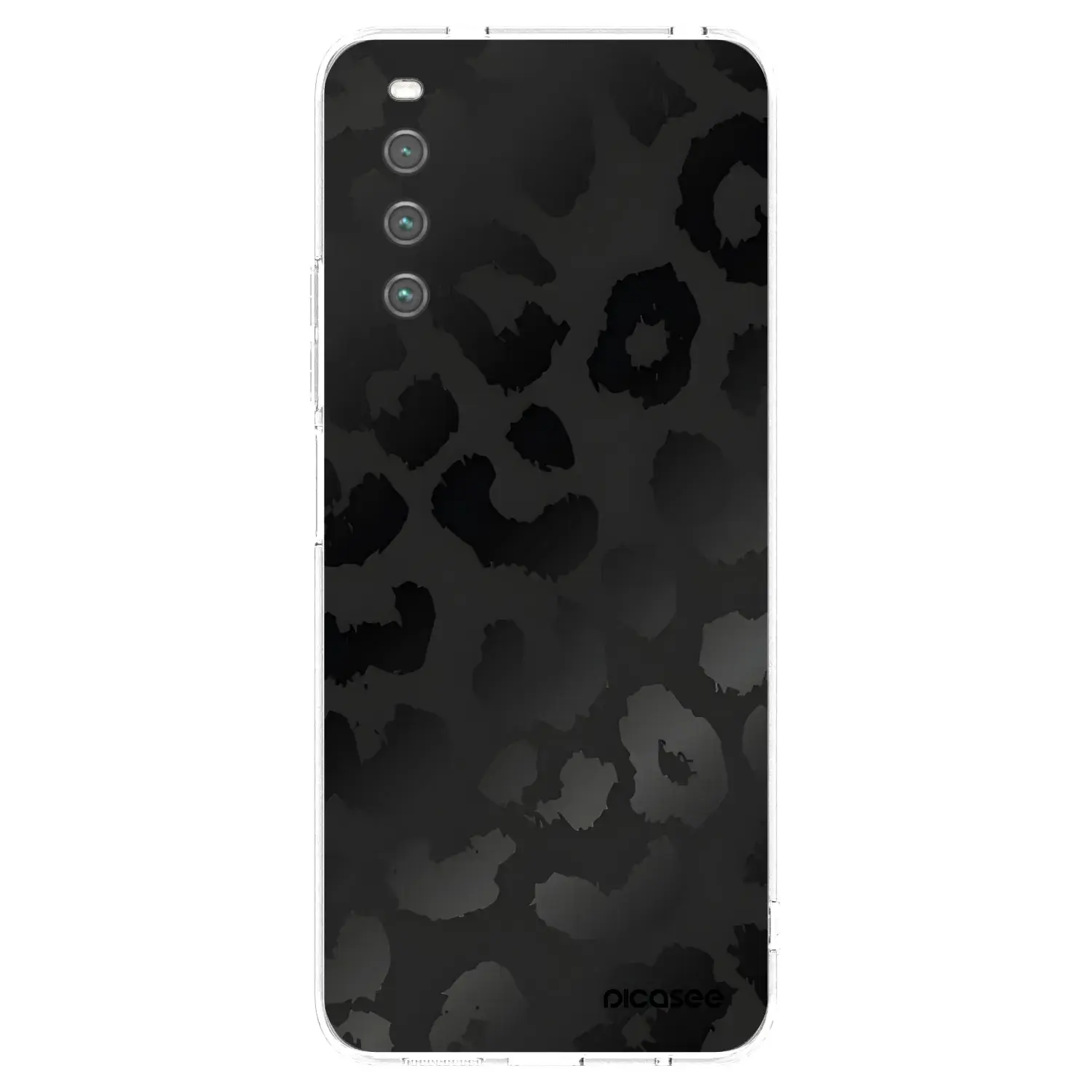 Silikonový průhledný obal pro Sony Xperia 10 IV 5G - Midnight Leopard