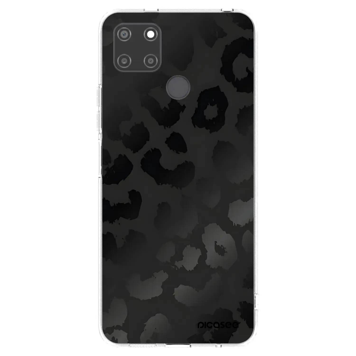 Silikonový průhledný obal pro Realme C21Y - Midnight Leopard