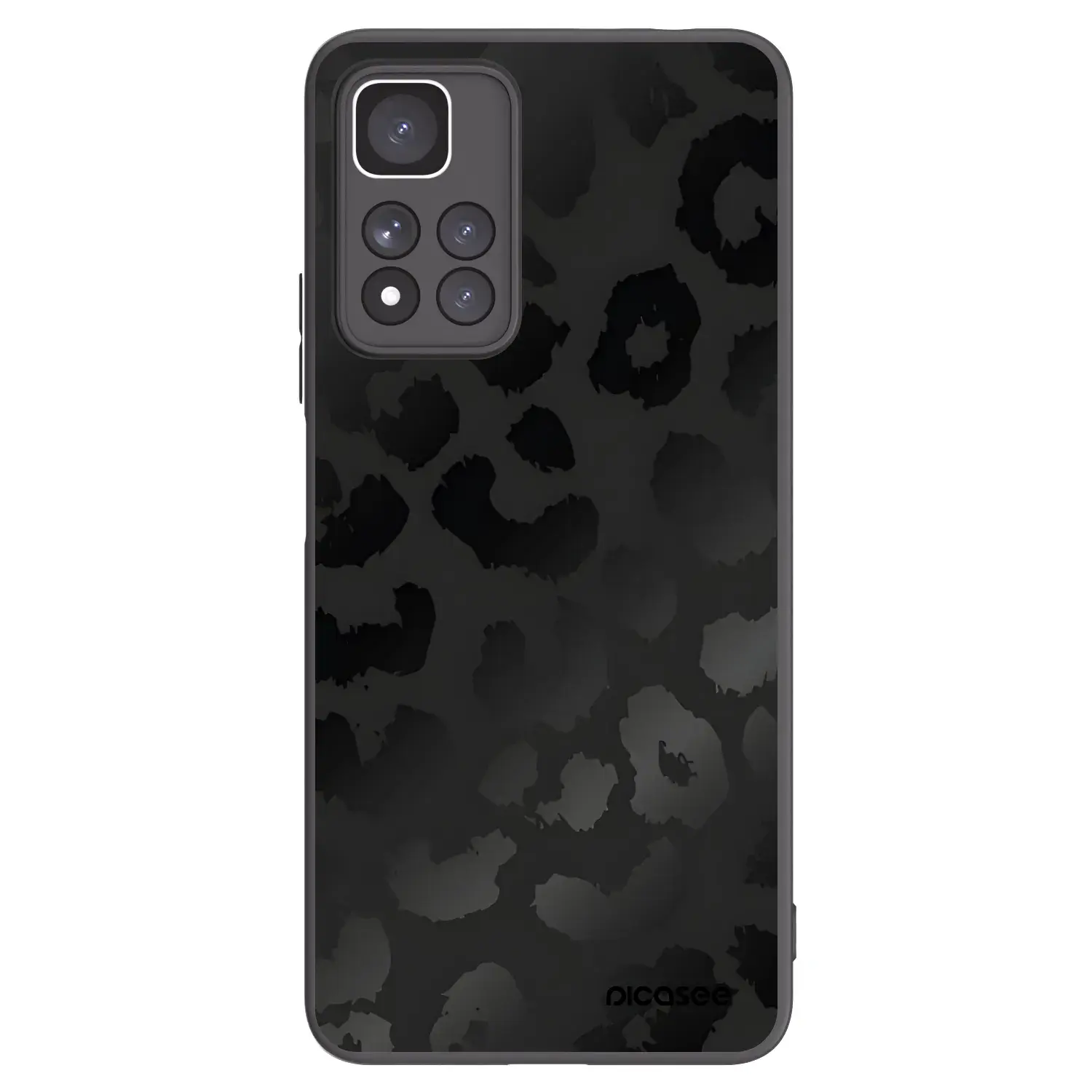 Silikonový černý obal pro Xiaomi Redmi Note 11 Pro+ 5G - Midnight Leopard