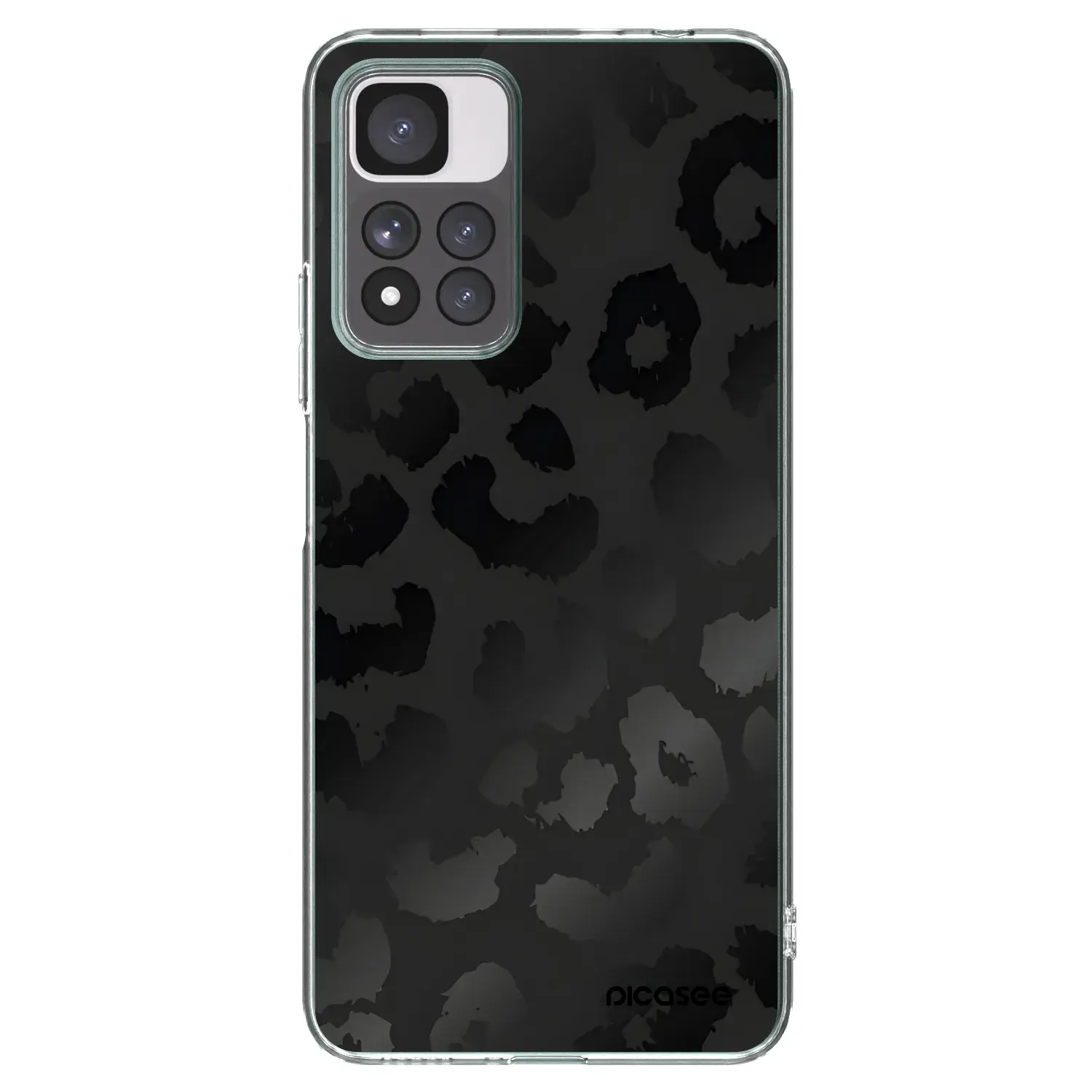 Silikonový průhledný obal pro Xiaomi Redmi Note 11 Pro+ 5G - Midnight Leopard