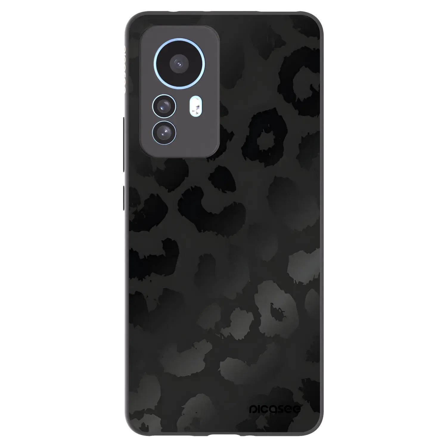 Silikonový černý obal pro Xiaomi 12T Pro - Midnight Leopard