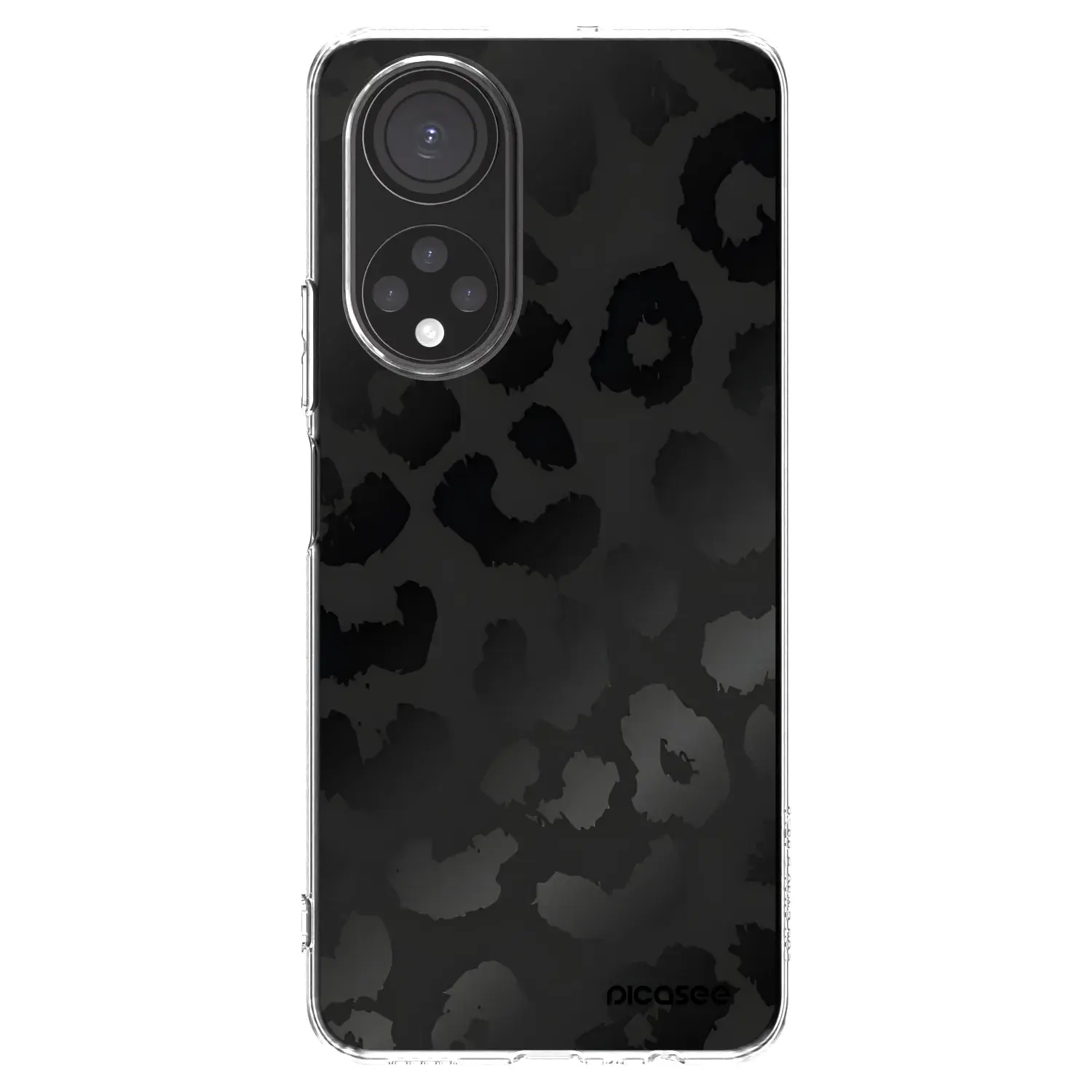 Silikonový průhledný obal pro Honor X7 - Midnight Leopard