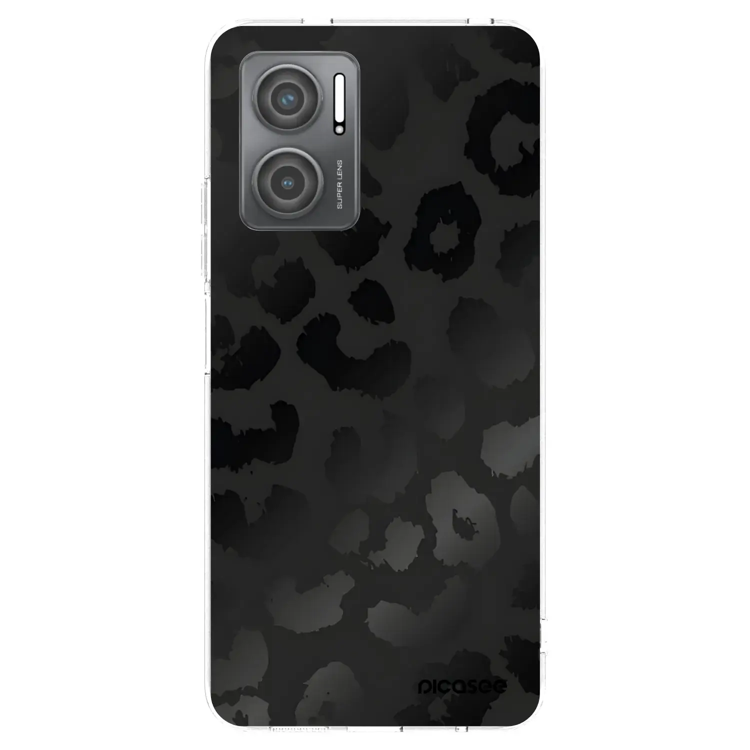 Silikonový průhledný obal pro Xiaomi Redmi 10 5G - Midnight Leopard