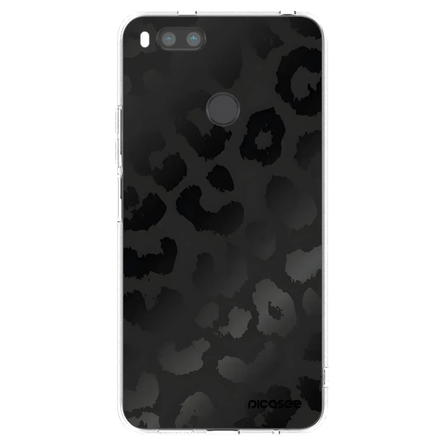 Silikonový průhledný obal pro Xiaomi Redmi A1 - Midnight Leopard