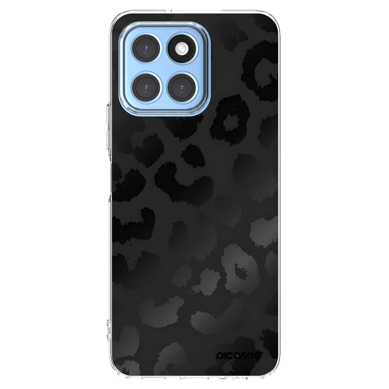 Silikonový průhledný obal pro Honor X8 5G - Midnight Leopard