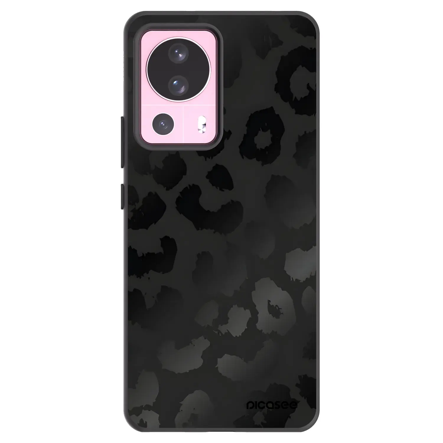 Silikonový černý obal pro Xiaomi 13 Lite - Midnight Leopard