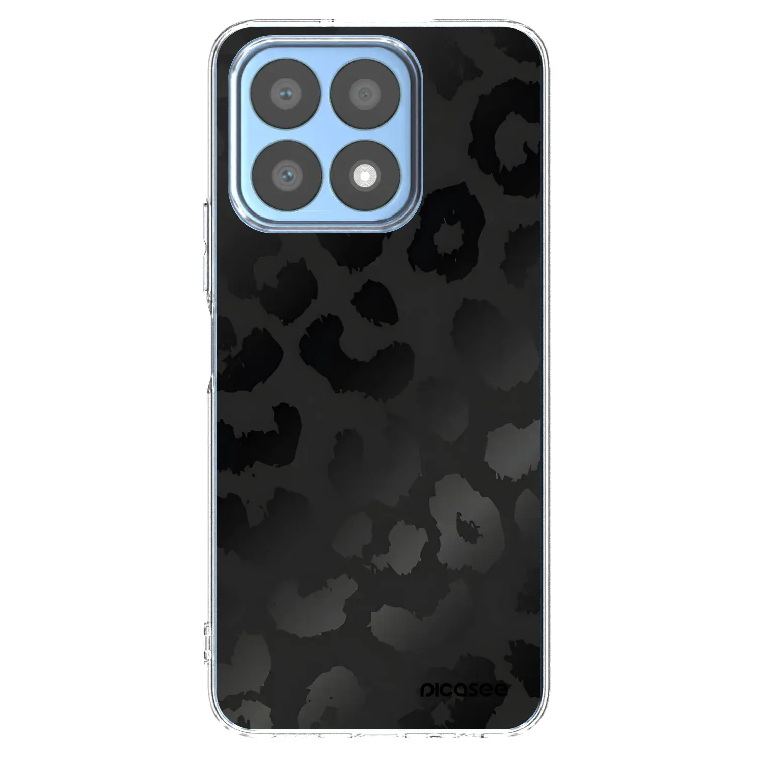 Silikonový průhledný obal pro Honor X8a - Midnight Leopard