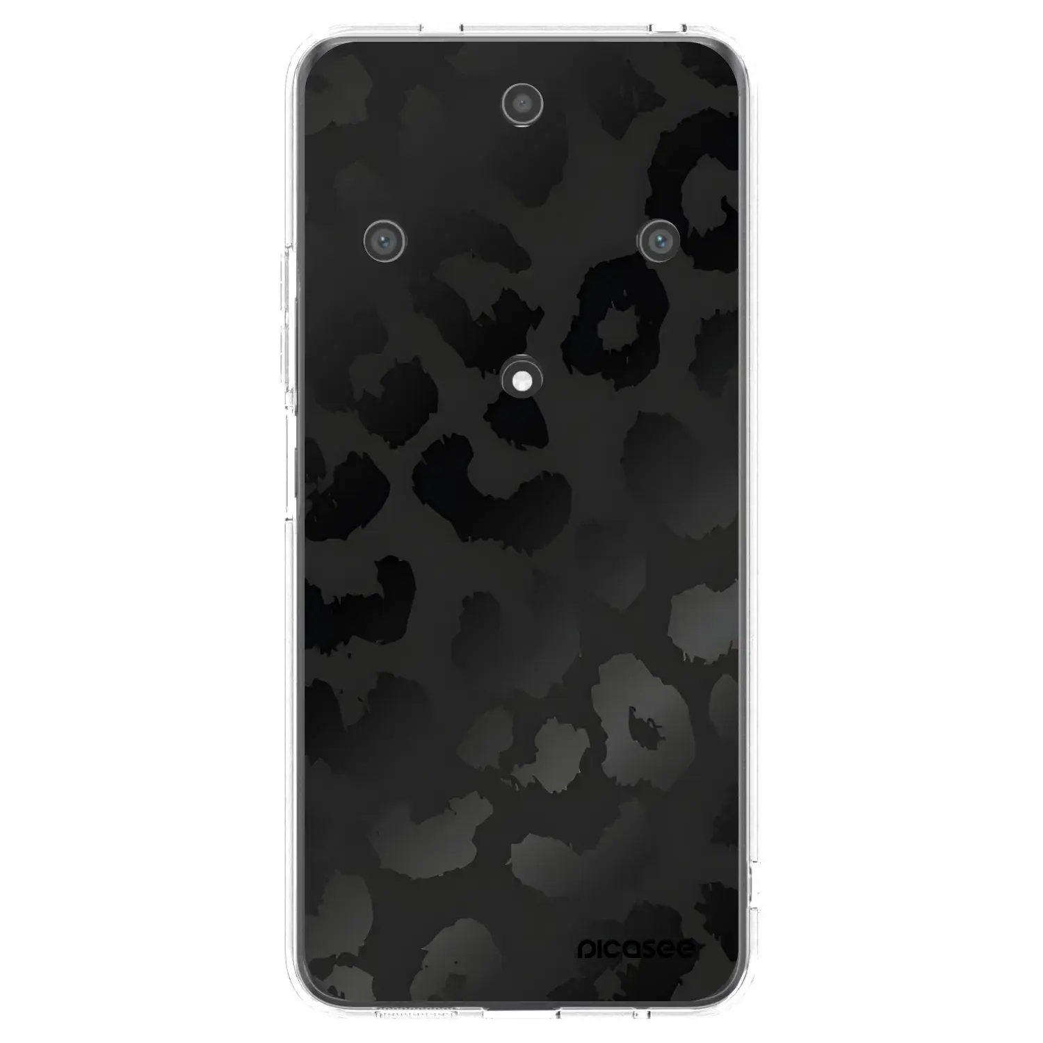 Silikonový průhledný obal pro Honor Magic5 Lite 5G - Midnight Leopard