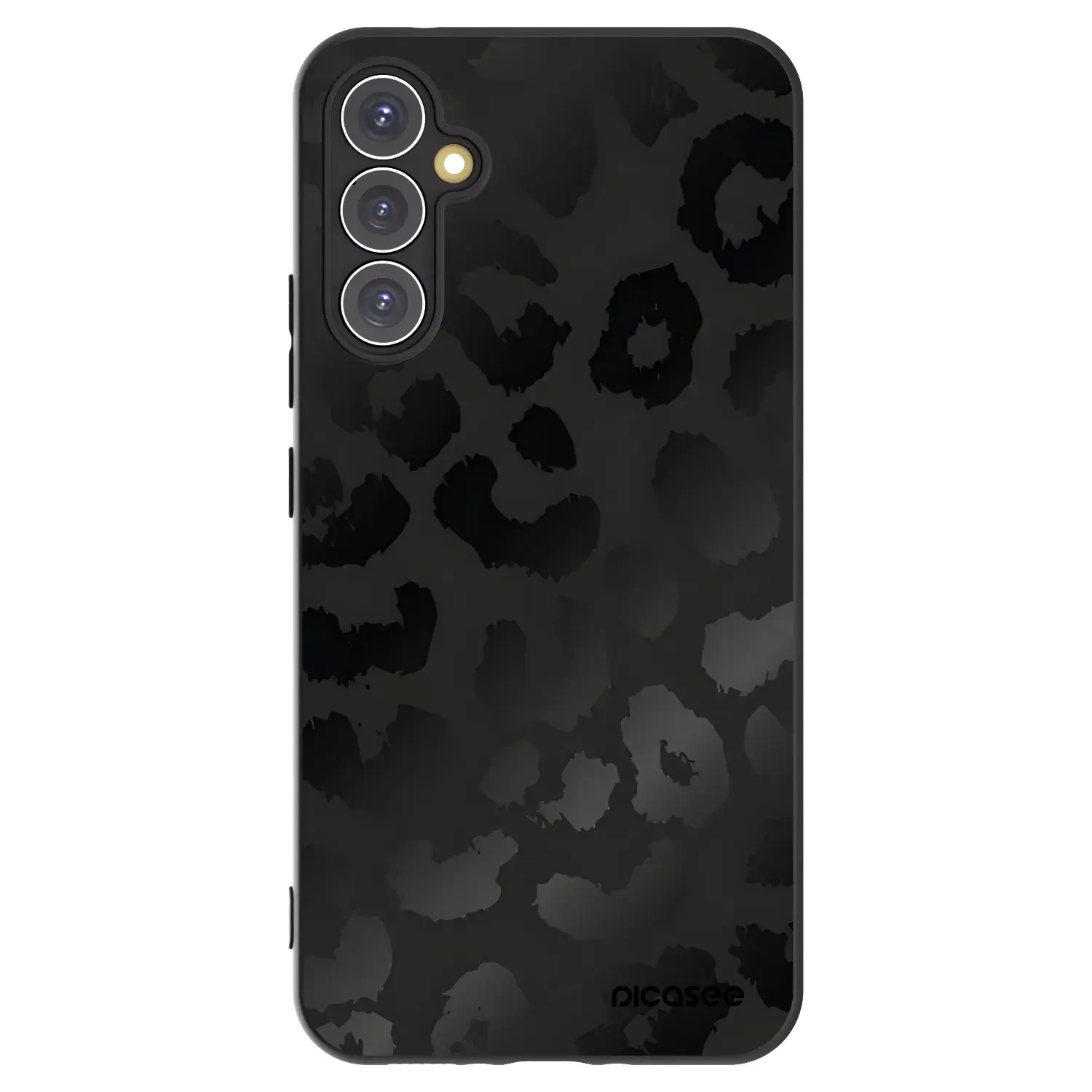 Silikonový černý obal pro Samsung Galaxy A34 5G A346B - Midnight Leopard