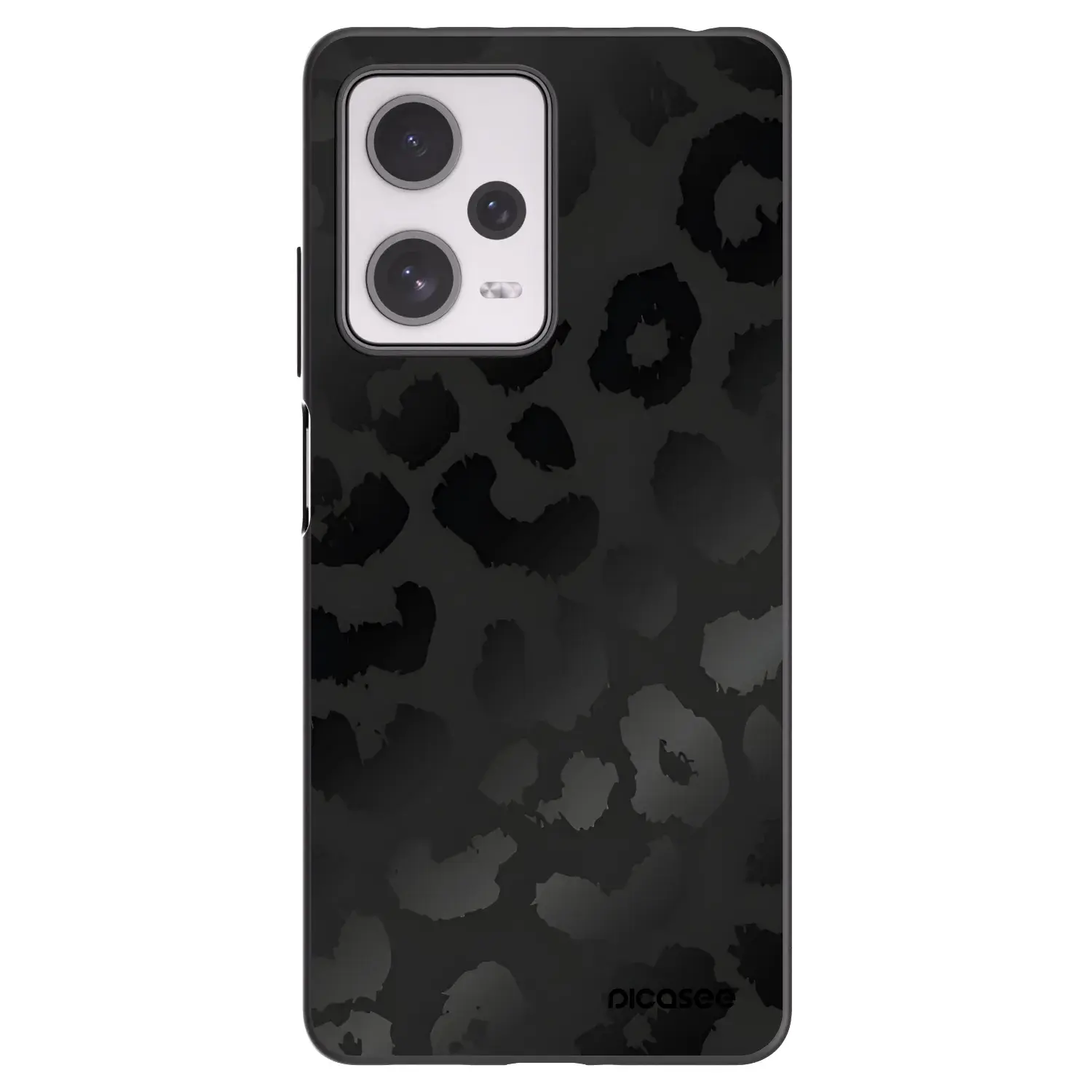 Silikonový černý obal pro Xiaomi Redmi Note 12 Pro+ 5G - Midnight Leopard
