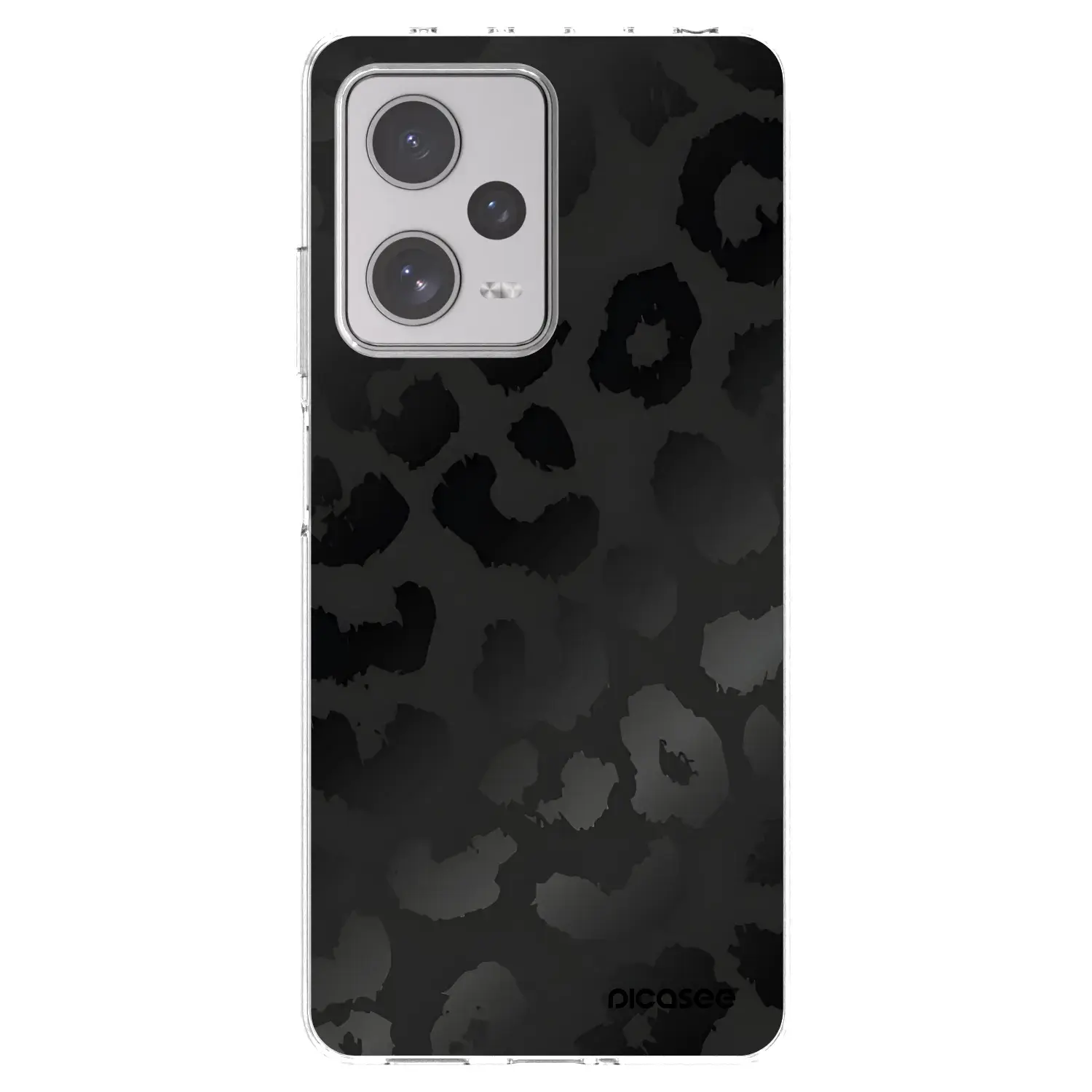 Silikonový průhledný obal pro Xiaomi Redmi Note 12 Pro+ 5G - Midnight Leopard