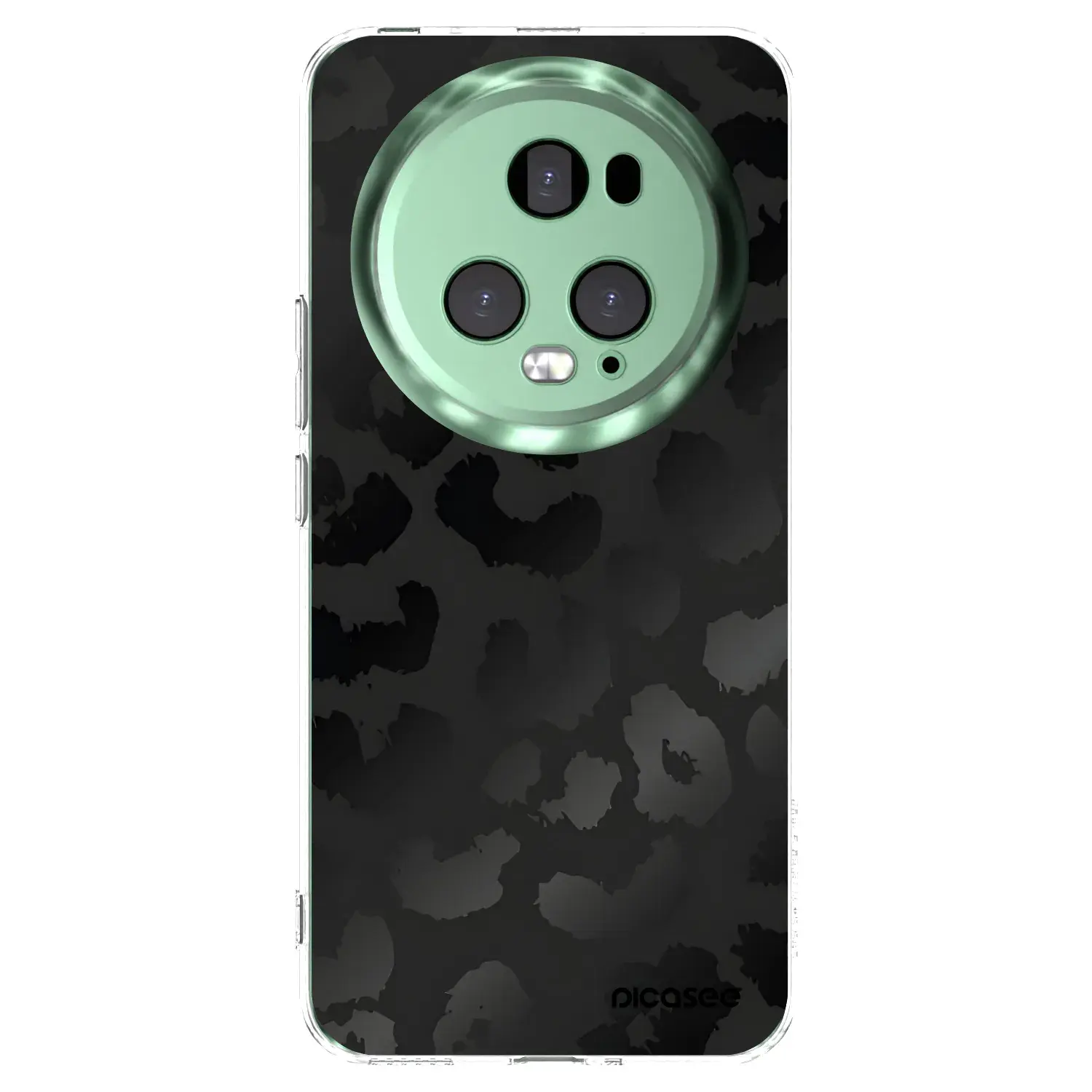 Silikonový průhledný obal pro Honor Magic5 Pro - Midnight Leopard
