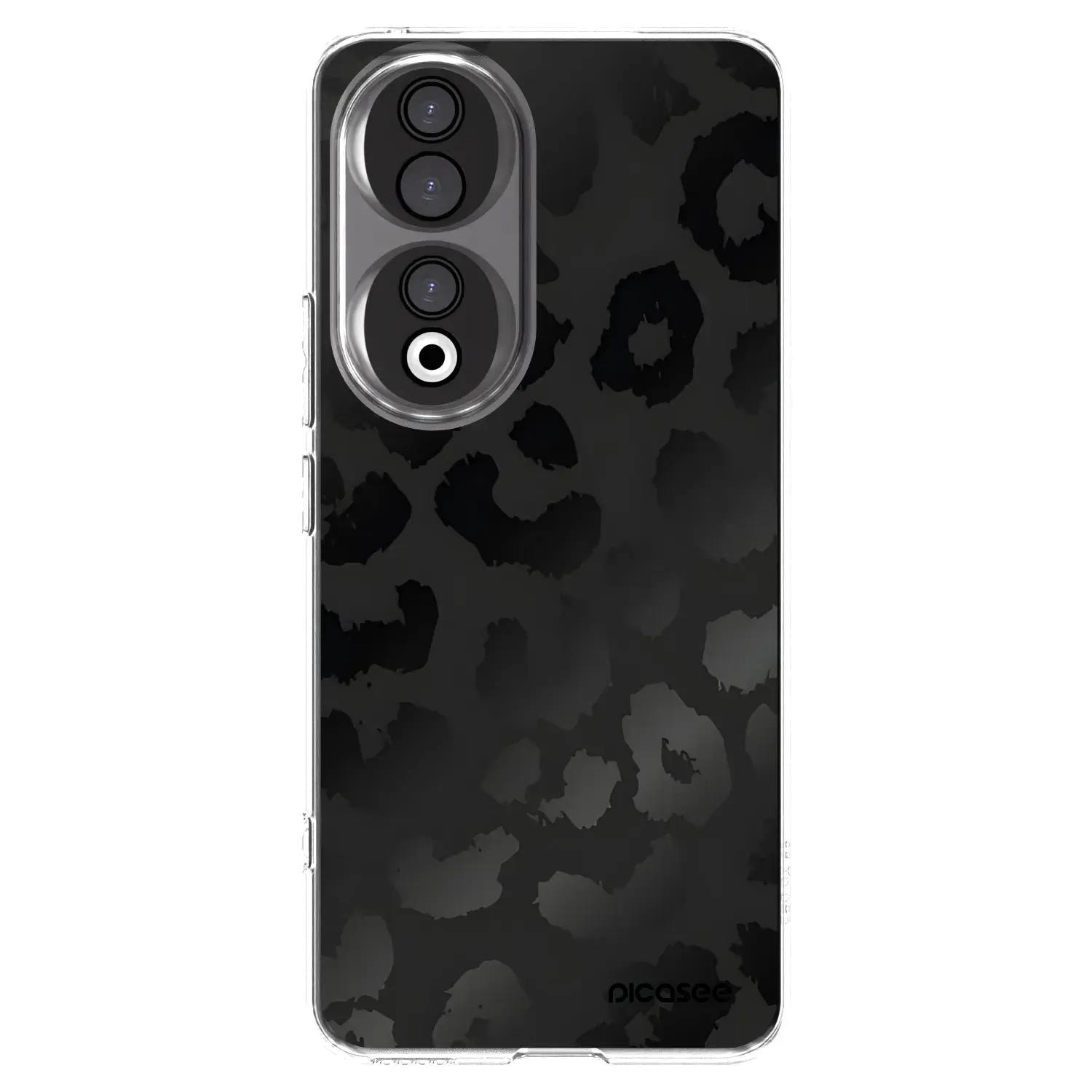 Silikonový průhledný obal pro Honor 90 5G - Midnight Leopard