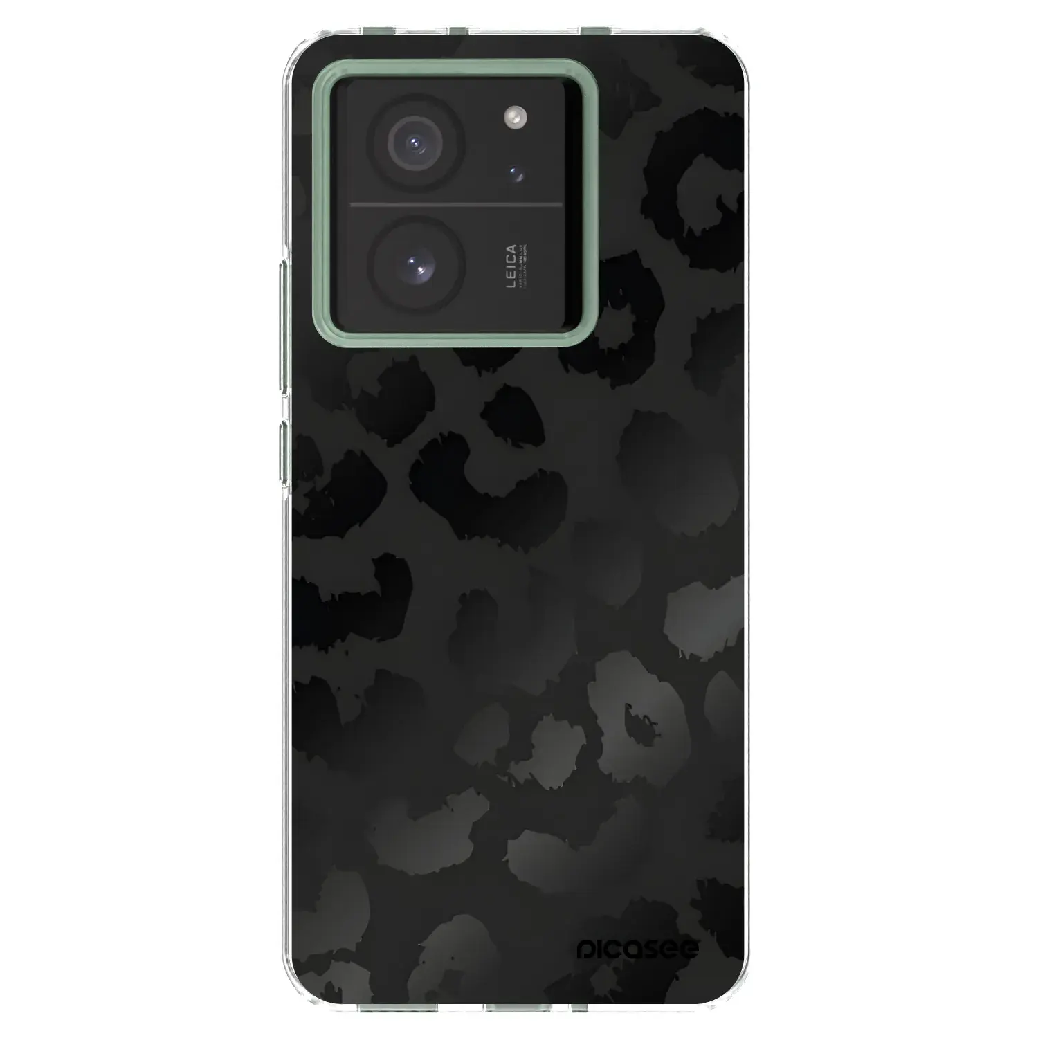 Silikonový průhledný obal pro Xiaomi 13T - Midnight Leopard