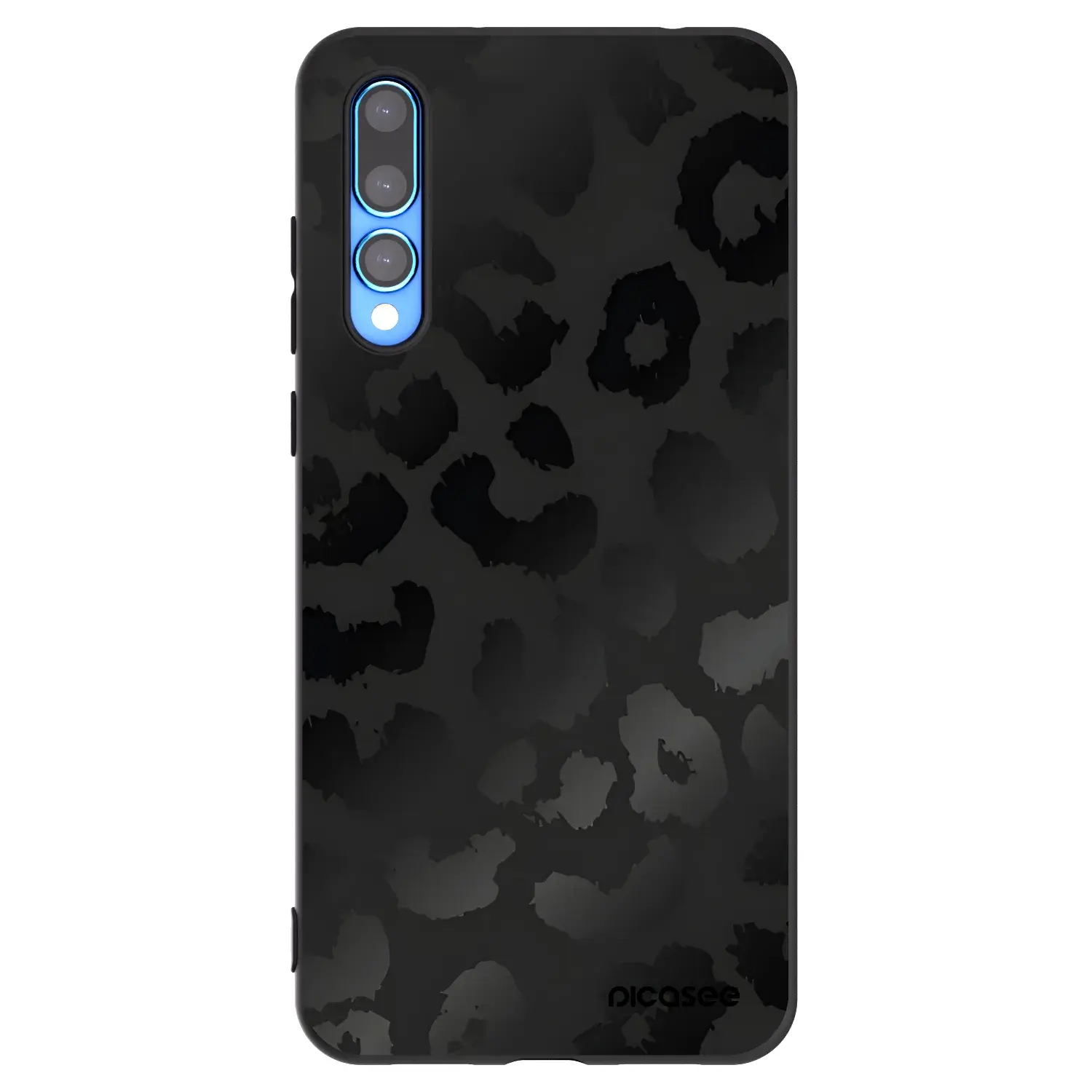 Silikonový černý obal pro Huawei P20 Pro - Midnight Leopard