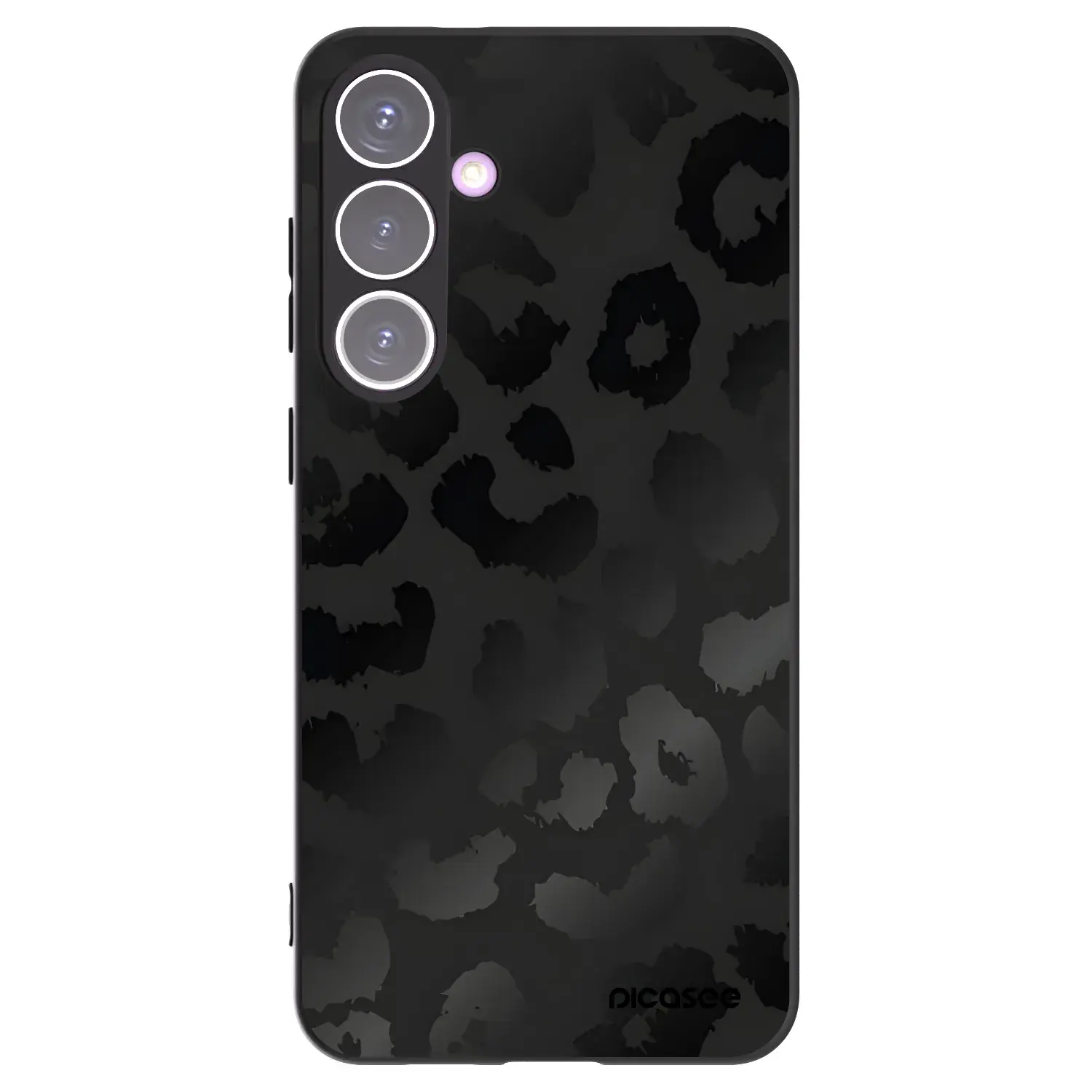 Silikonový černý obal pro Samsung Galaxy S24+ S926B 5G - Midnight Leopard