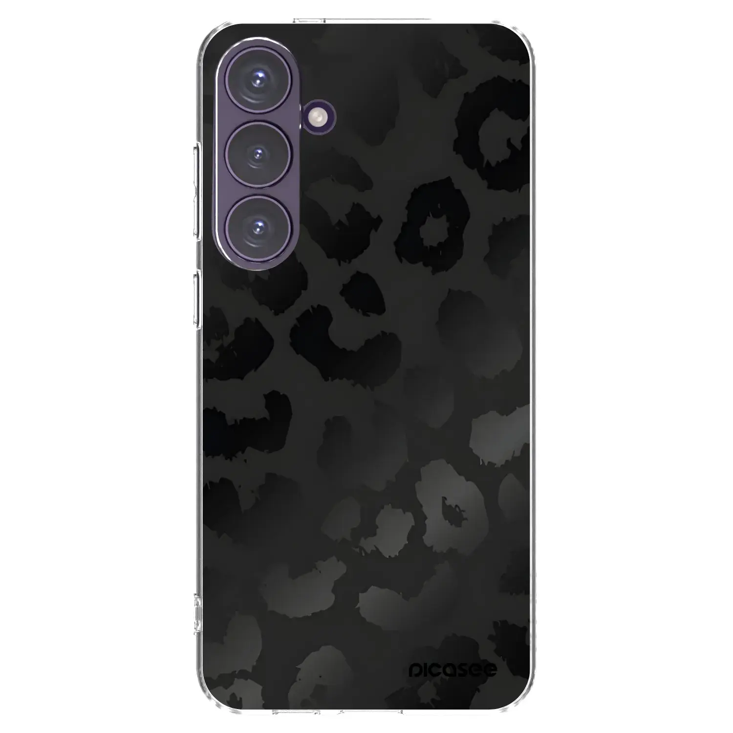 Silikonový průhledný obal pro Samsung Galaxy S24+ S926B 5G - Midnight Leopard
