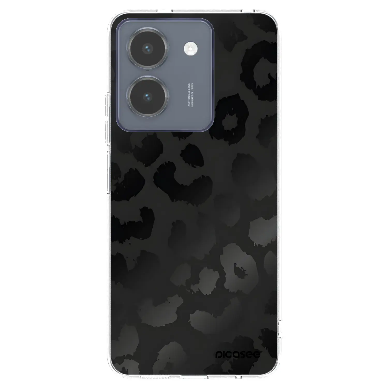 Silikonový průhledný obal pro Vivo Y36 4G - Midnight Leopard