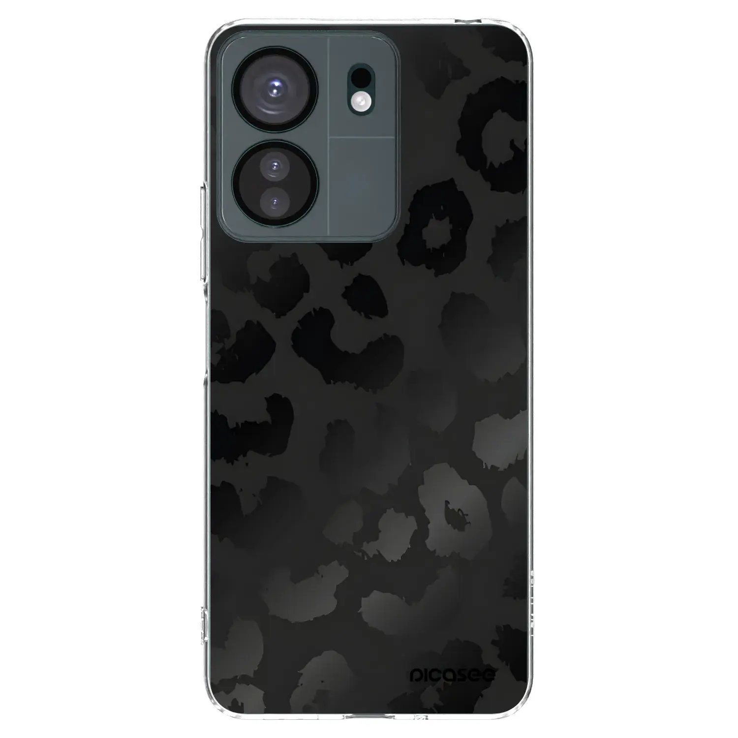 Silikonový průhledný obal pro Xiaomi Redmi 13C 4G - Midnight Leopard