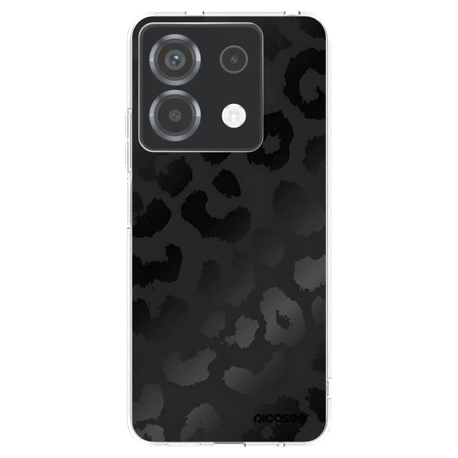Silikonový průhledný obal pro Xiaomi Poco X6 - Midnight Leopard