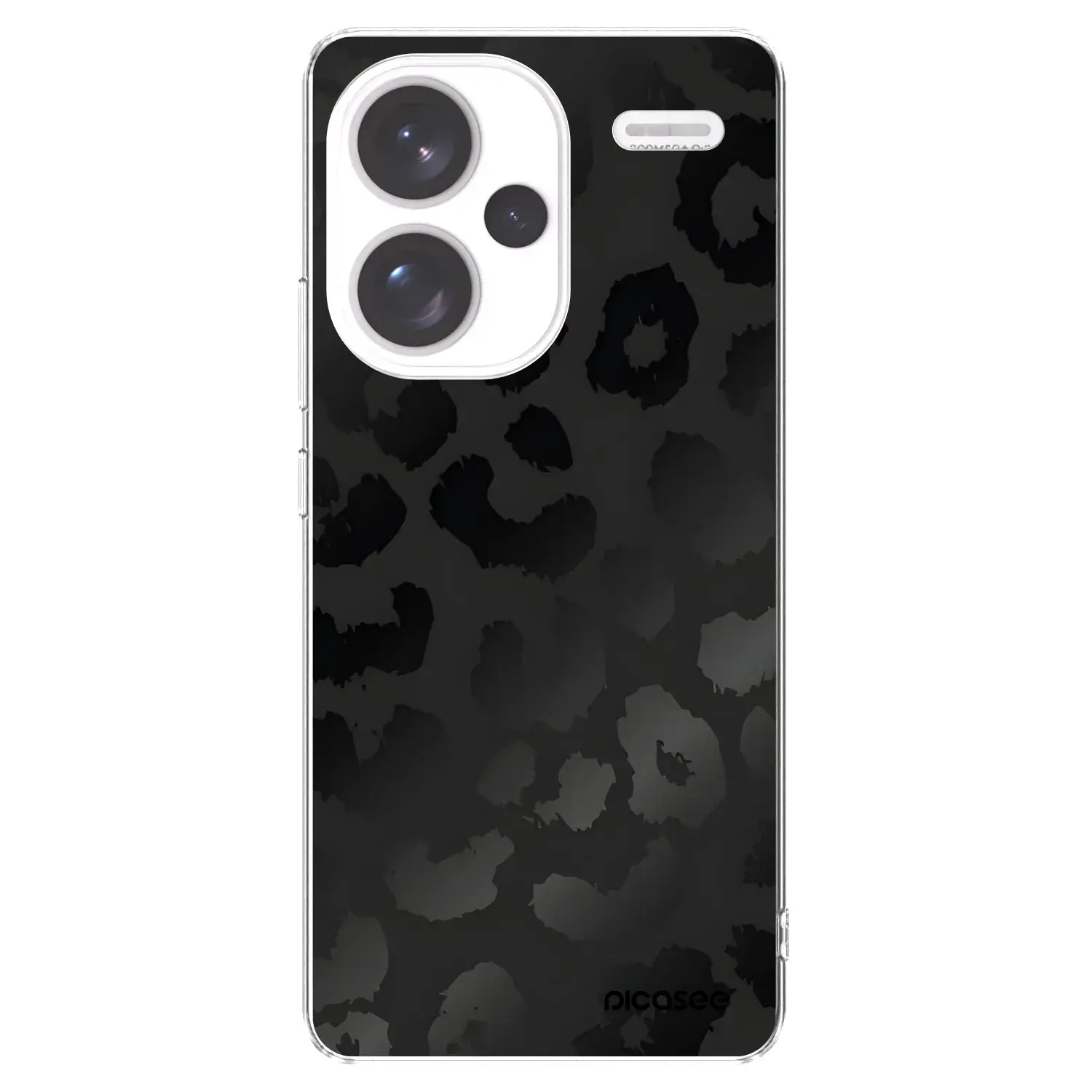 Silikonový průhledný obal pro Xiaomi Redmi Note 13 Pro+ 5G - Midnight Leopard