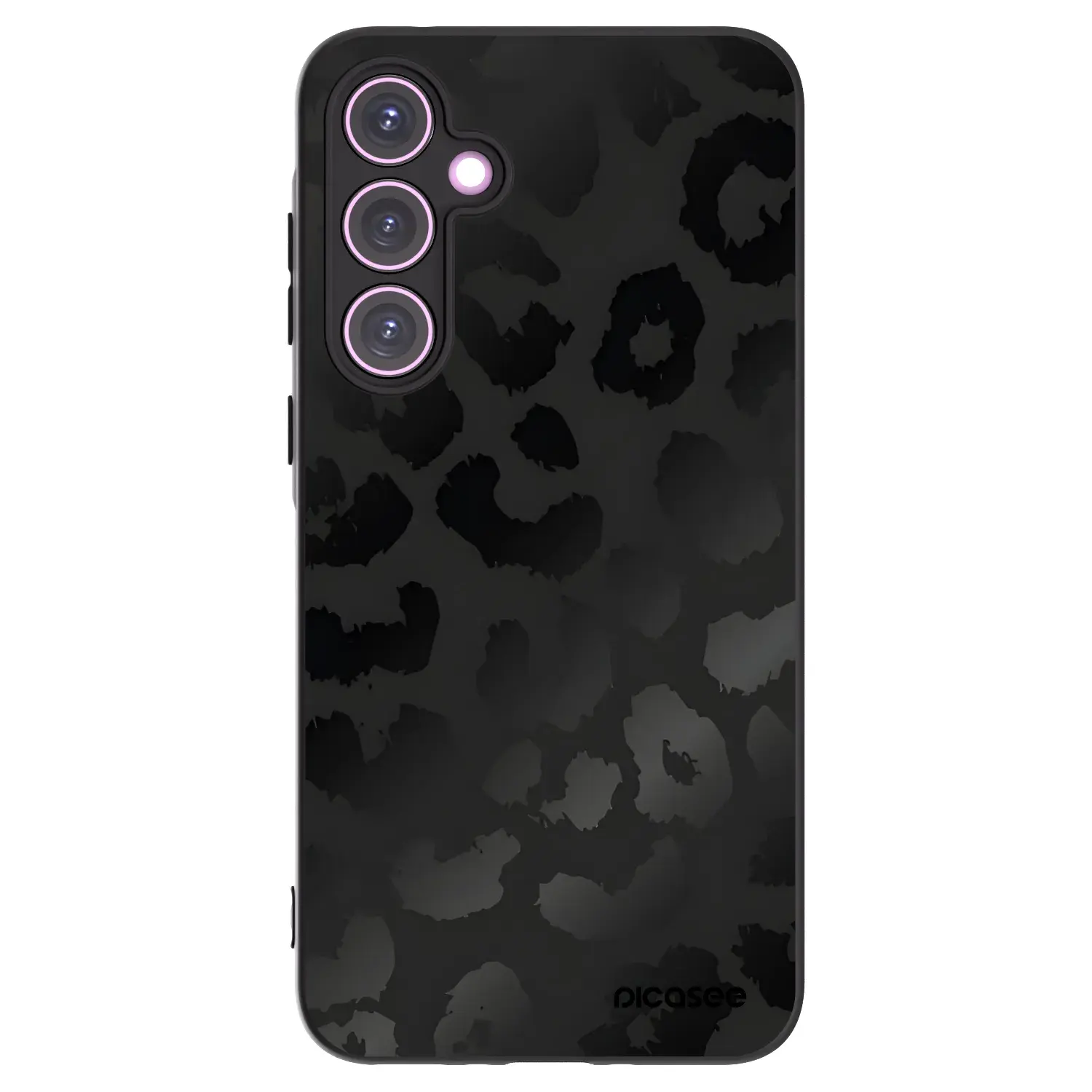 Silikonový černý obal pro Samsung Galaxy A35 5G A356B - Midnight Leopard