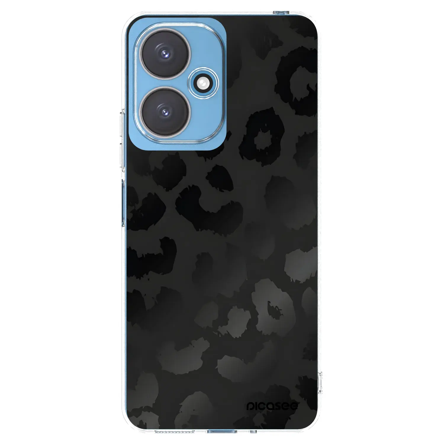 Silikonový průhledný obal pro Xiaomi Redmi 13C 5G - Midnight Leopard