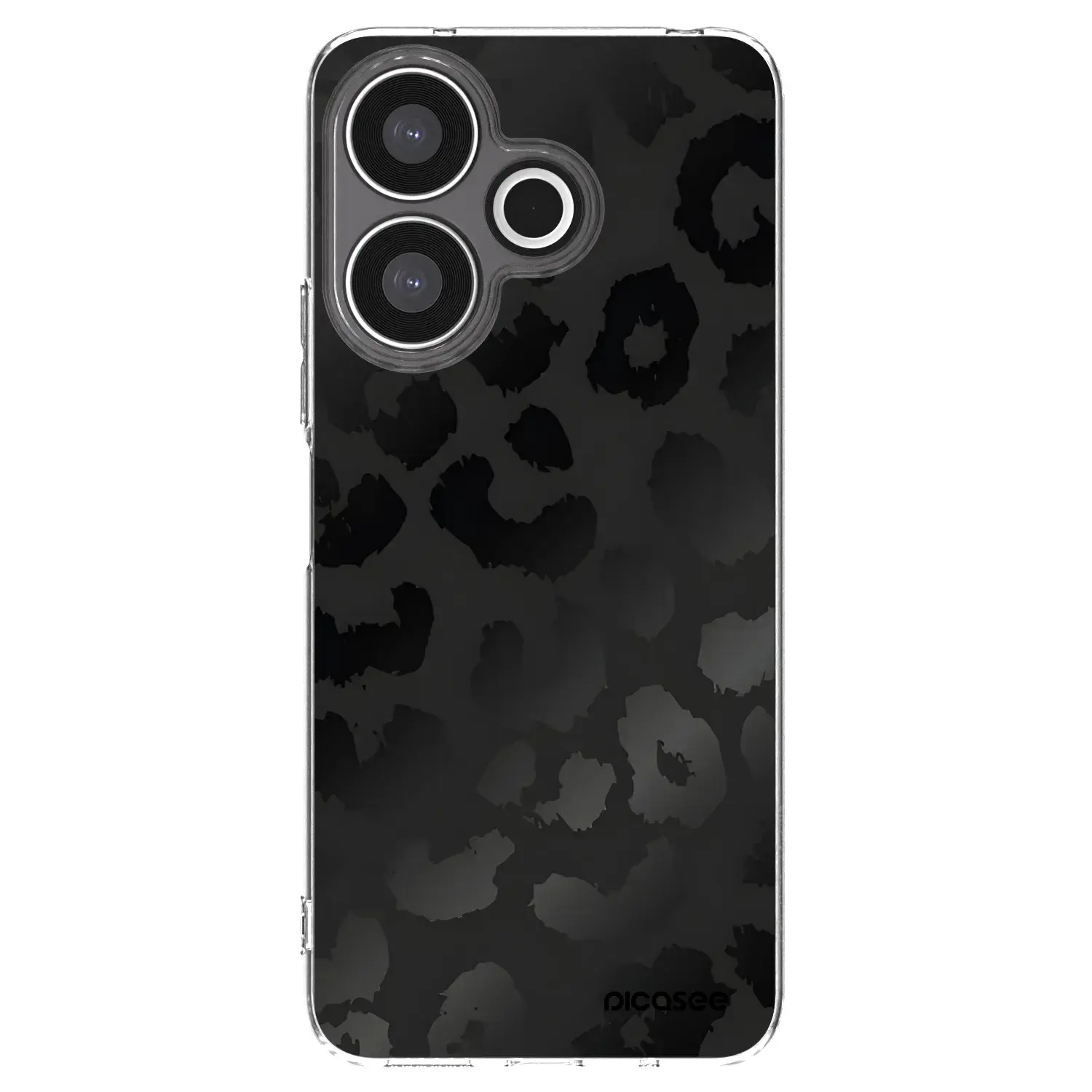 Silikonový průhledný obal pro Xiaomi Redmi 13 4G - Midnight Leopard