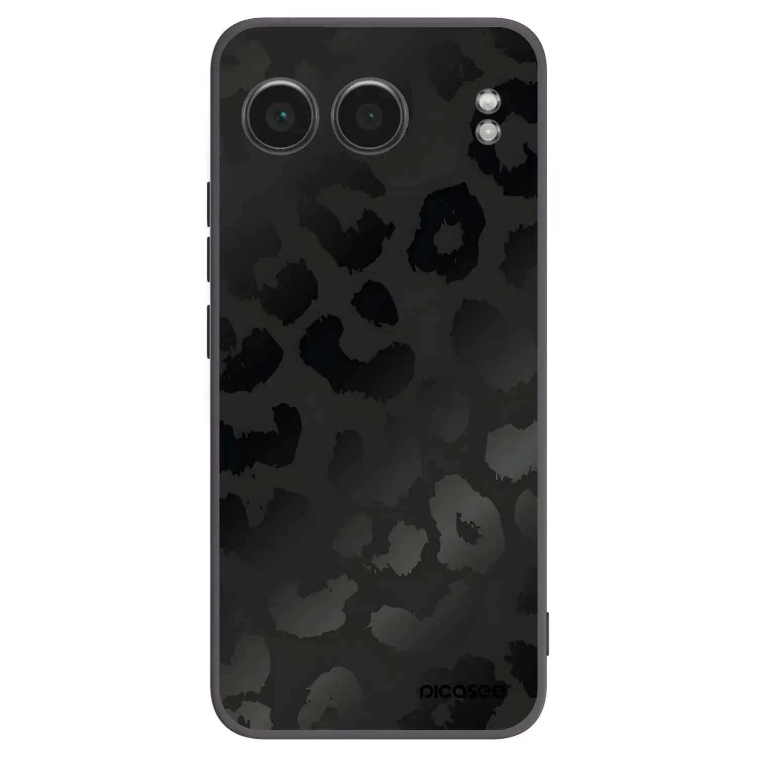 Silikonový černý obal pro OnePlus Nord 4 - Midnight Leopard