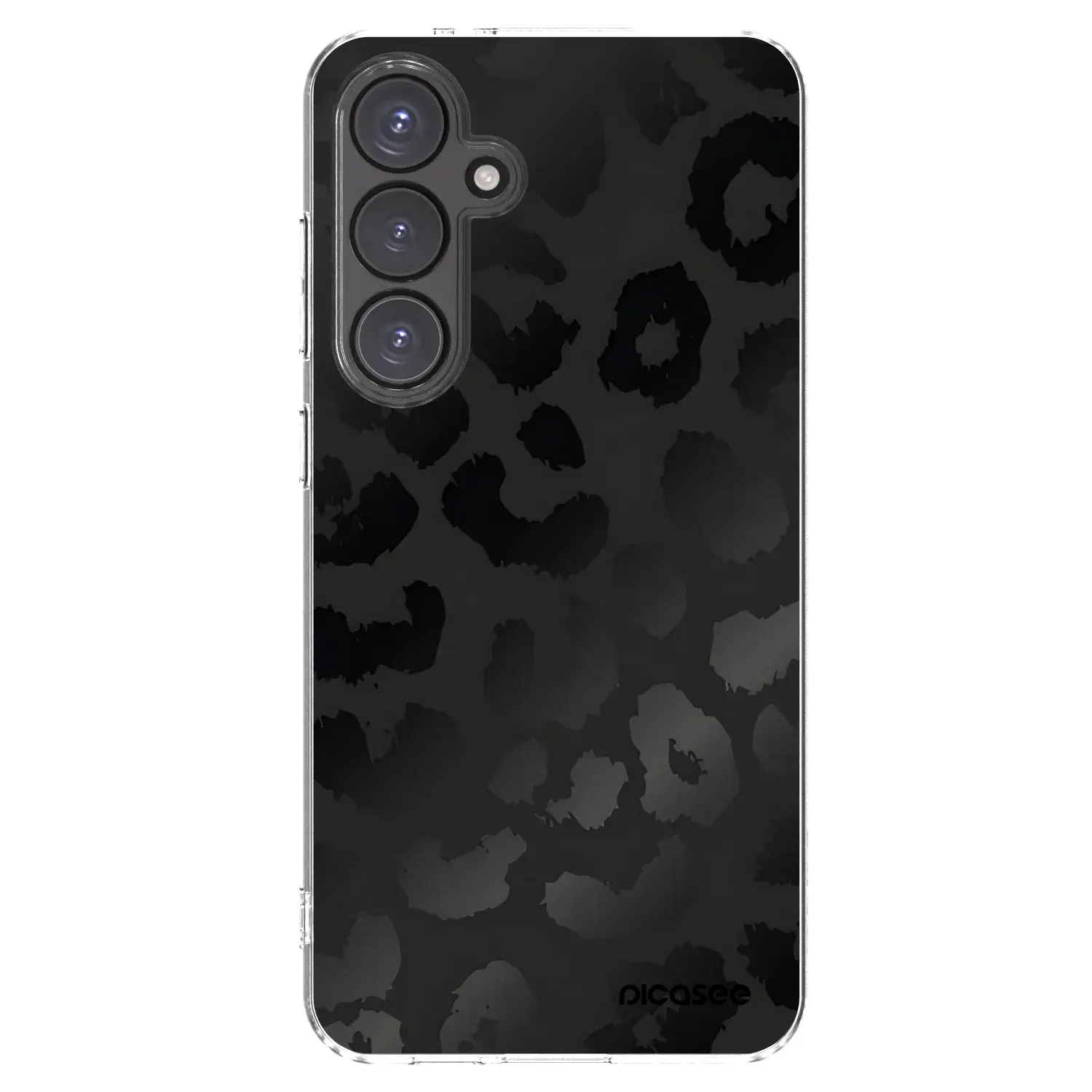 Silikonový průhledný obal pro Samsung Galaxy S24 FE S721B - Midnight Leopard